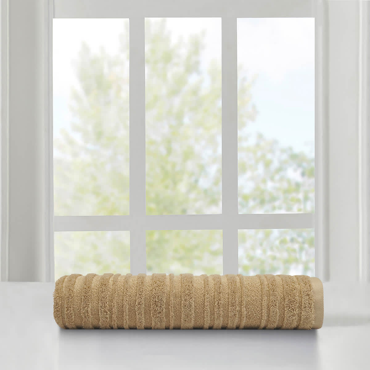 Found & Fable Brown Organic Cotton Bath Towel, 30x54