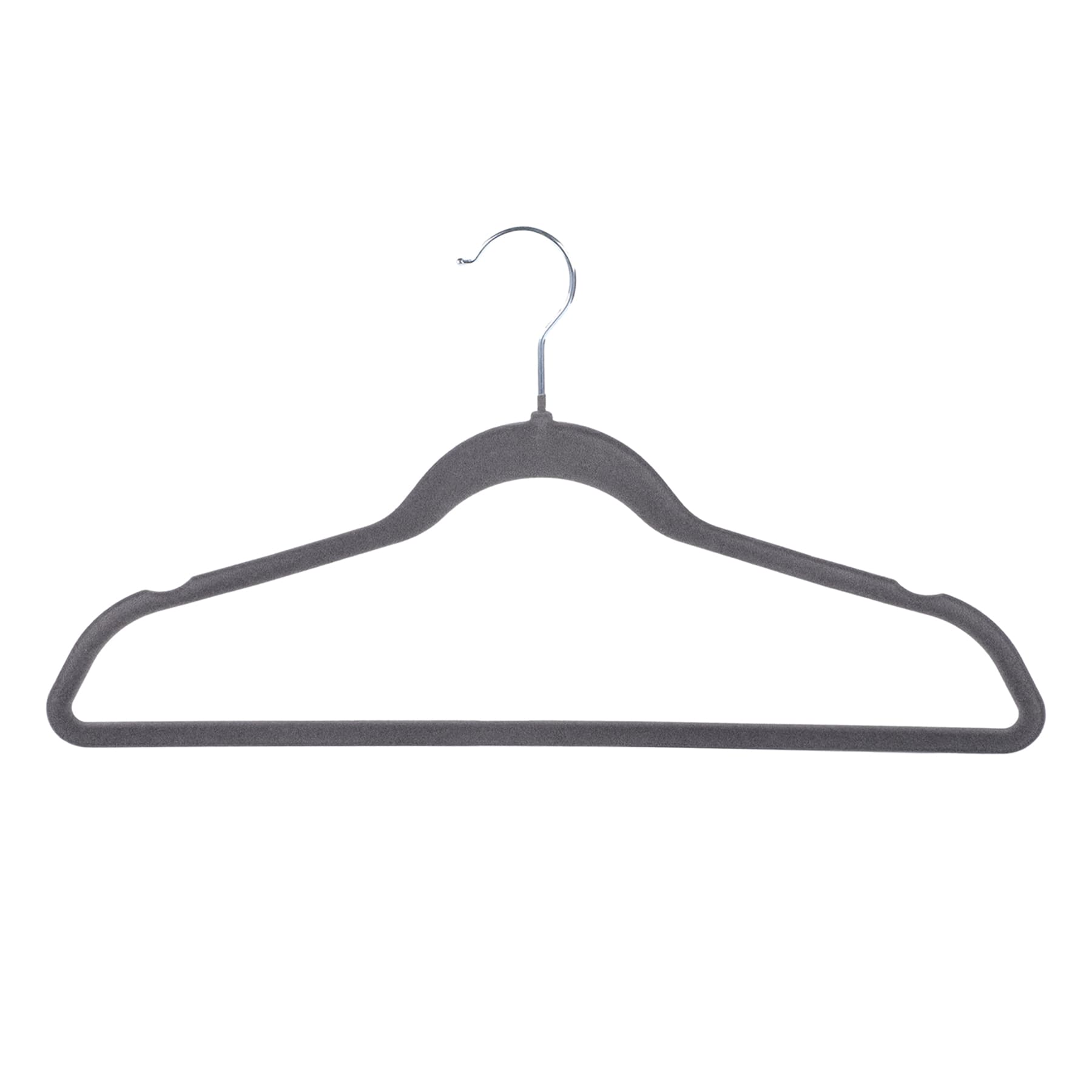 25-Pack Velvet Hangers, Black Pearl