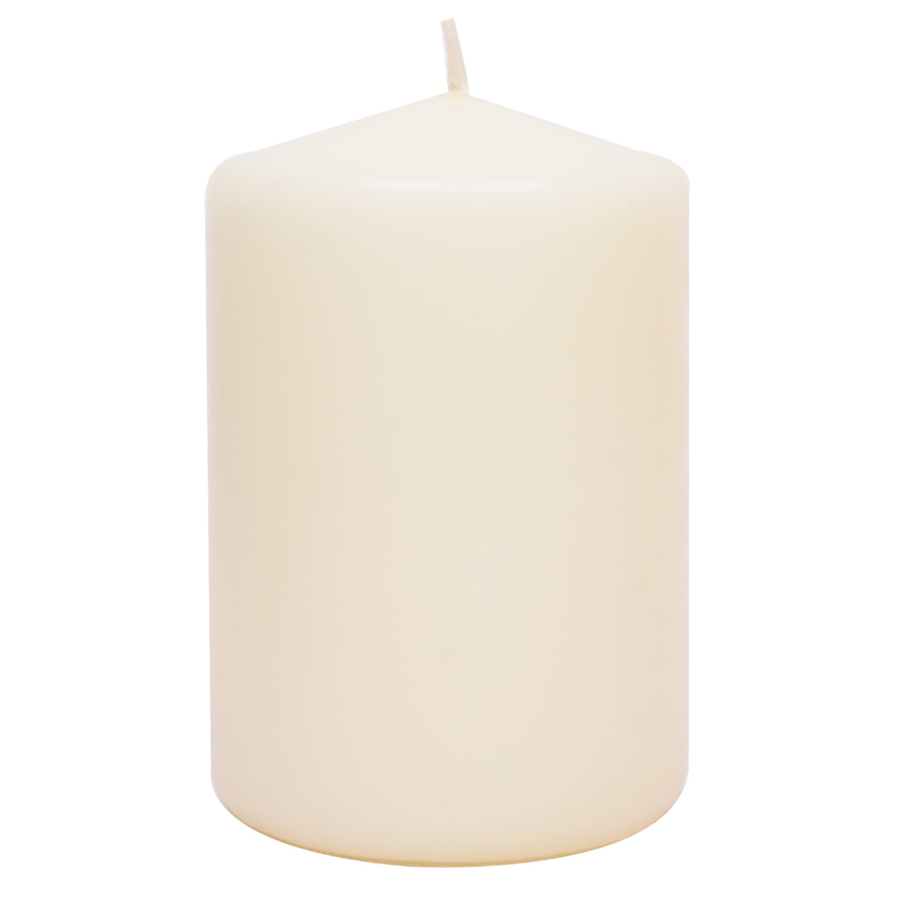 Ivory Unscented Overdip Pillar Candle, 4"