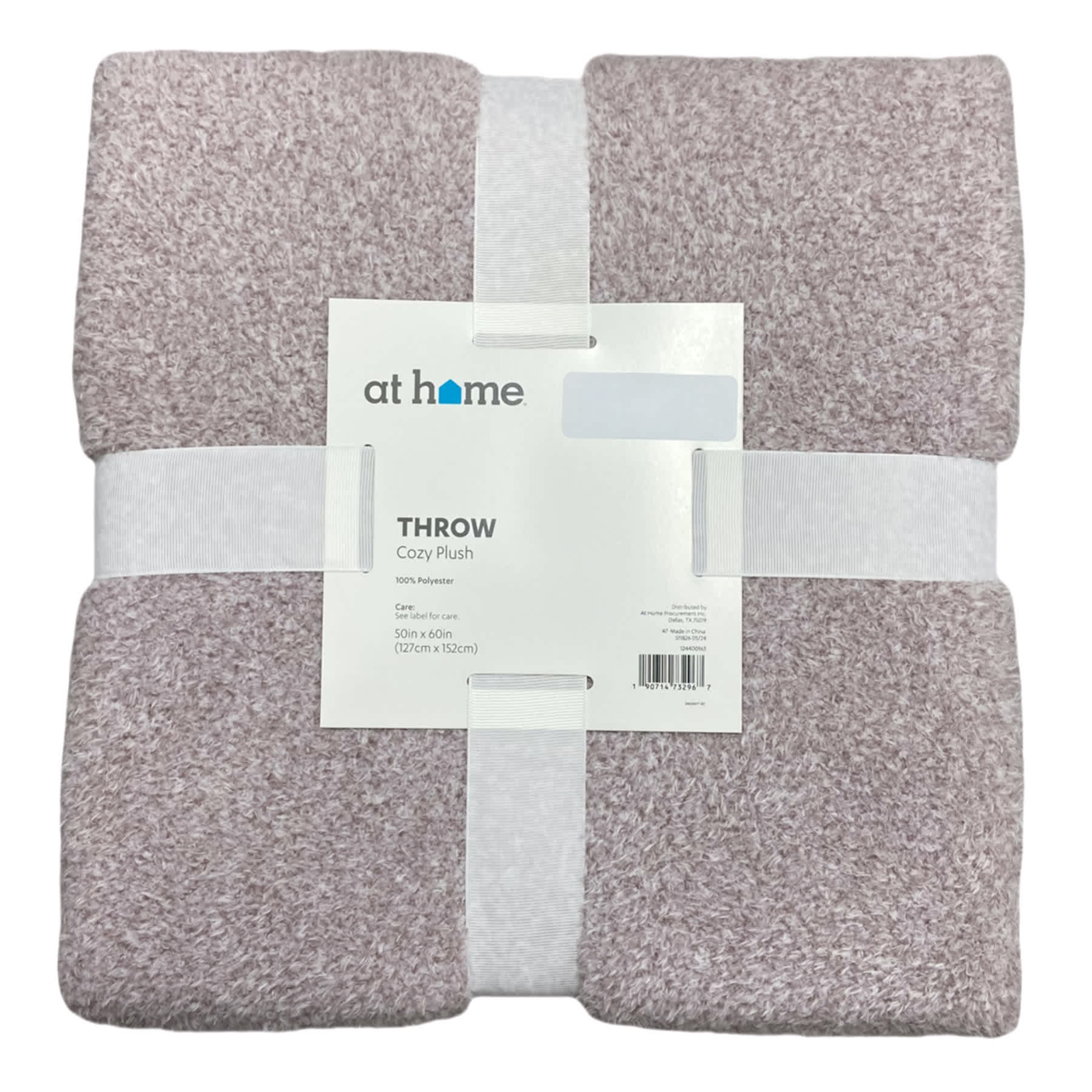 Purple Cozy Plush Throw Blanket, 50x60