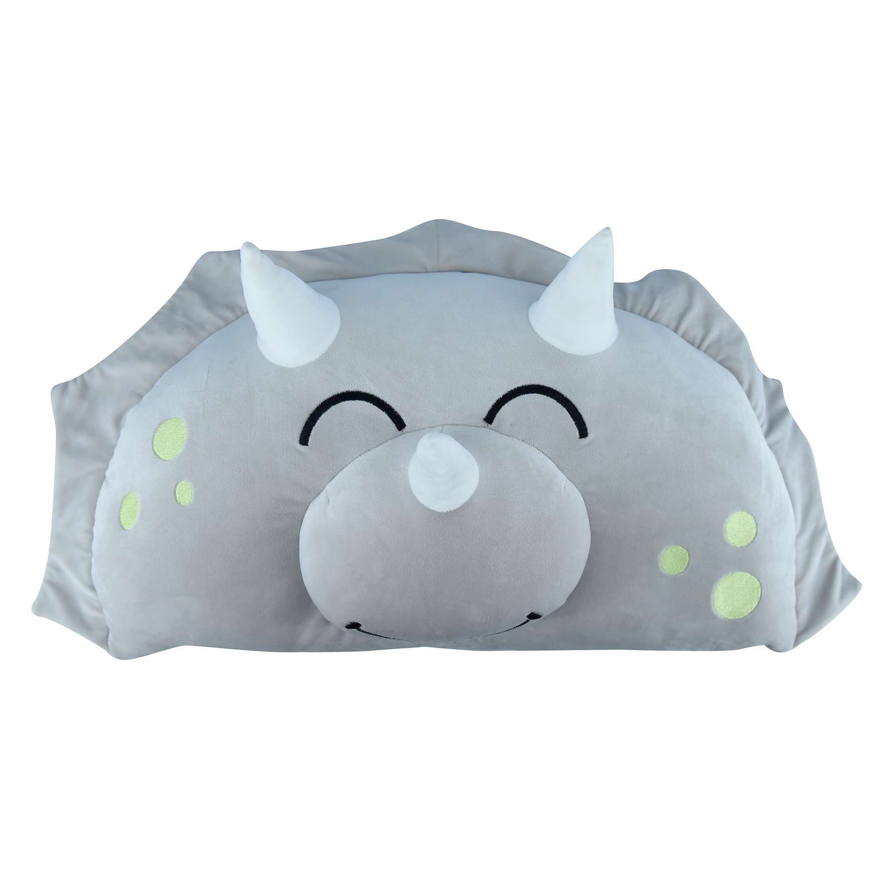 Tiny Dreamers Triceratops Headboard Pillow, 15x23.5