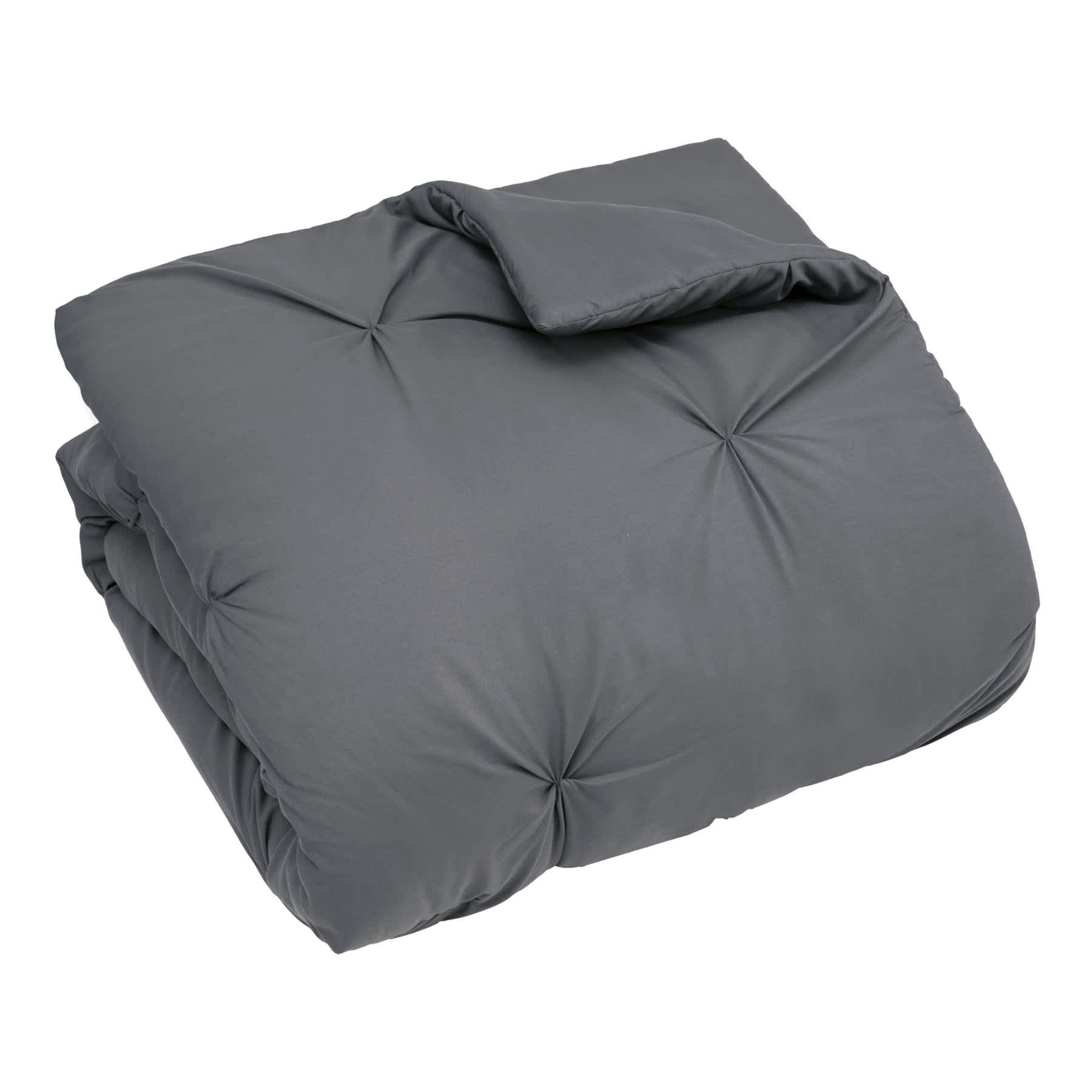 5-Piece Blanca Grey Comforter Set, Queen