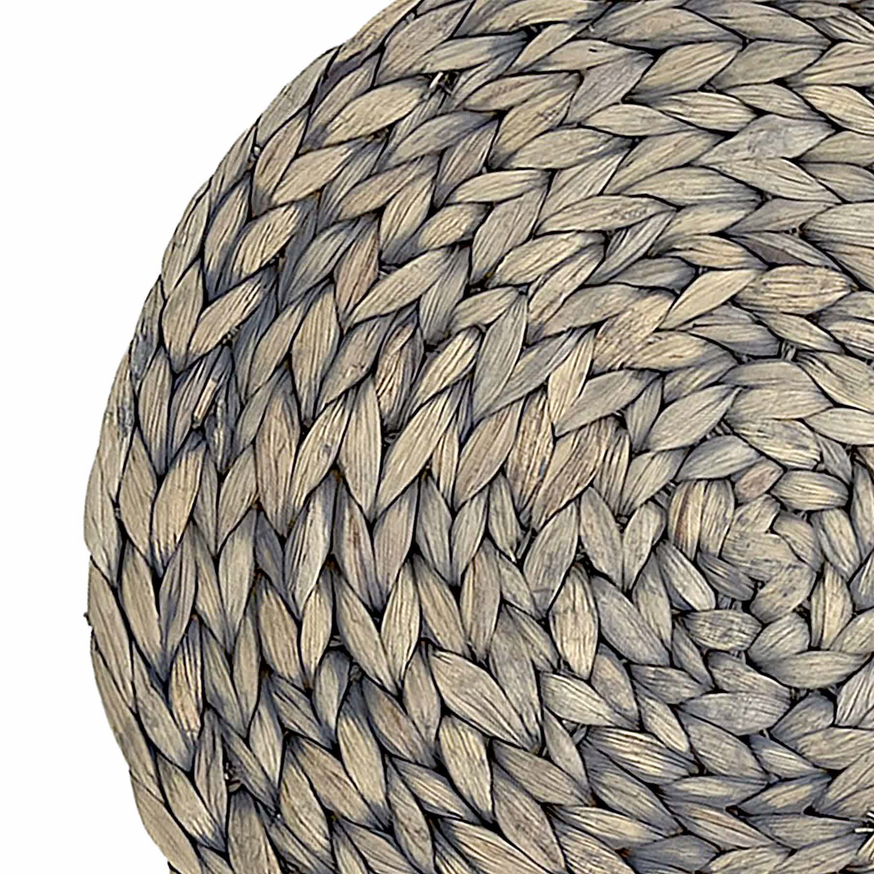 Grey Water Hyac Round Placemat
