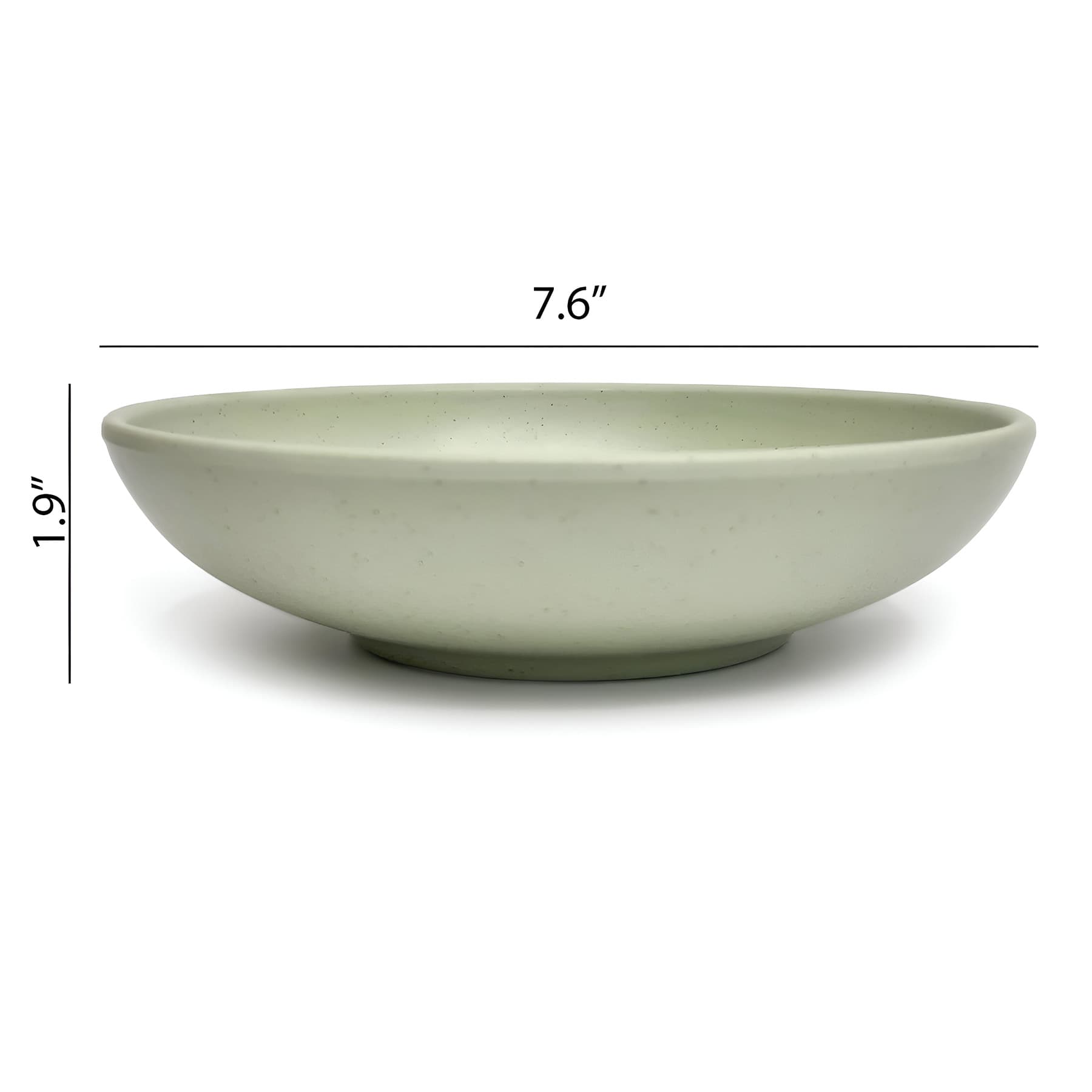 Coupe Matte Green Pasta Bowl