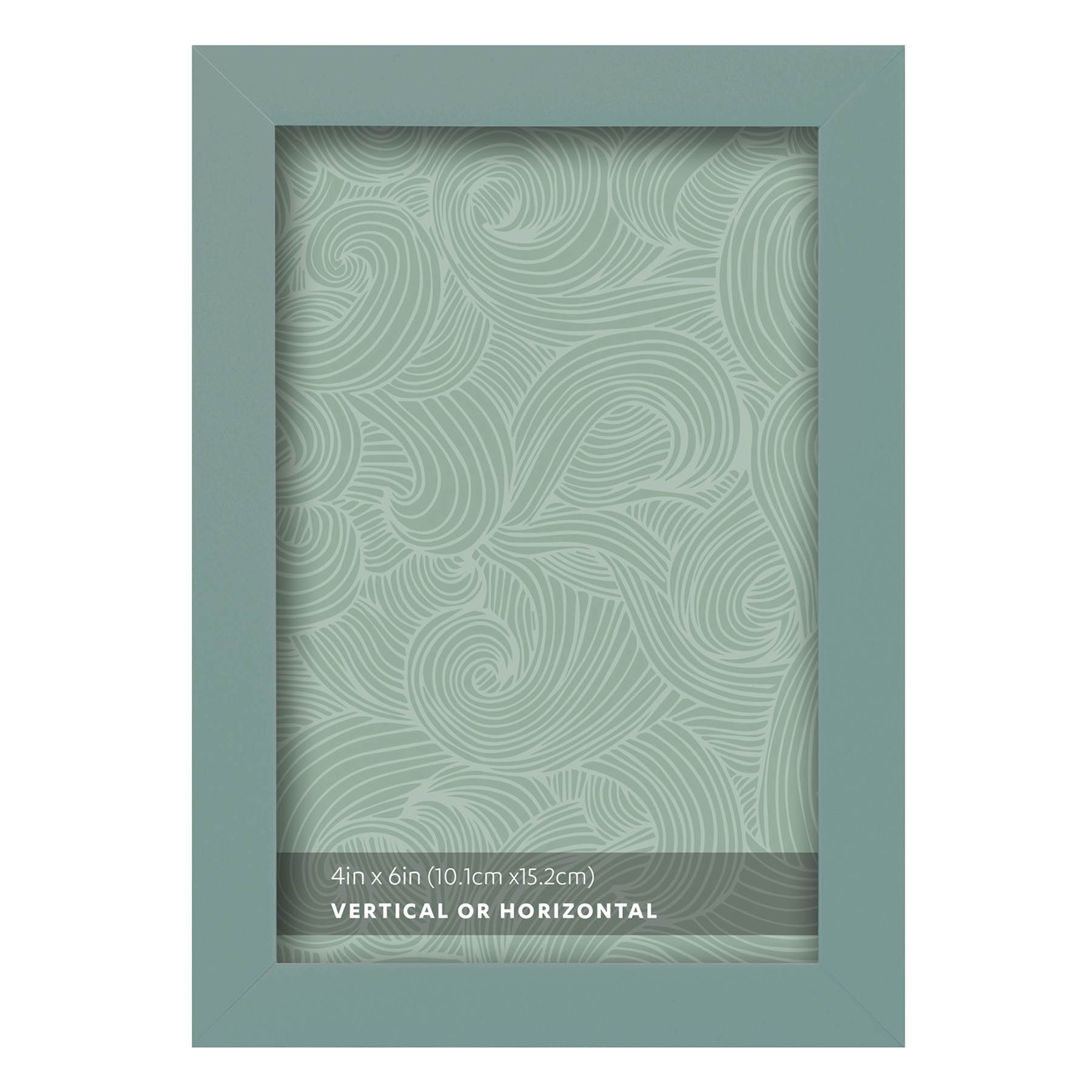 Grey & Green Table Top Picture Frame, 4x6