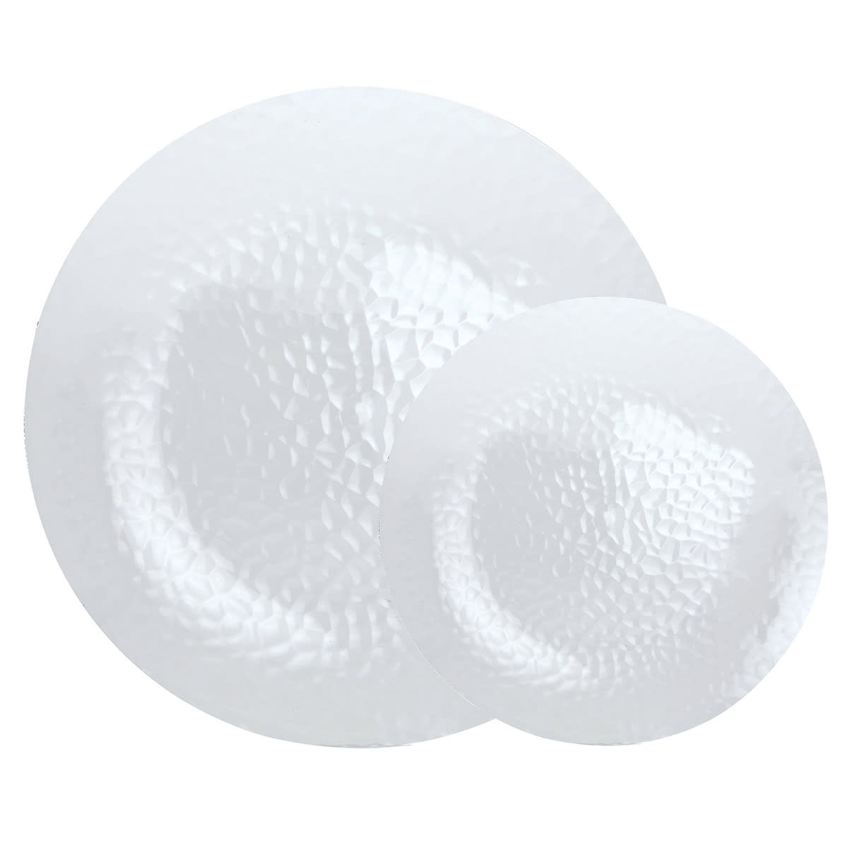 20-Pack Clear Hammered Plate Combo Pack
