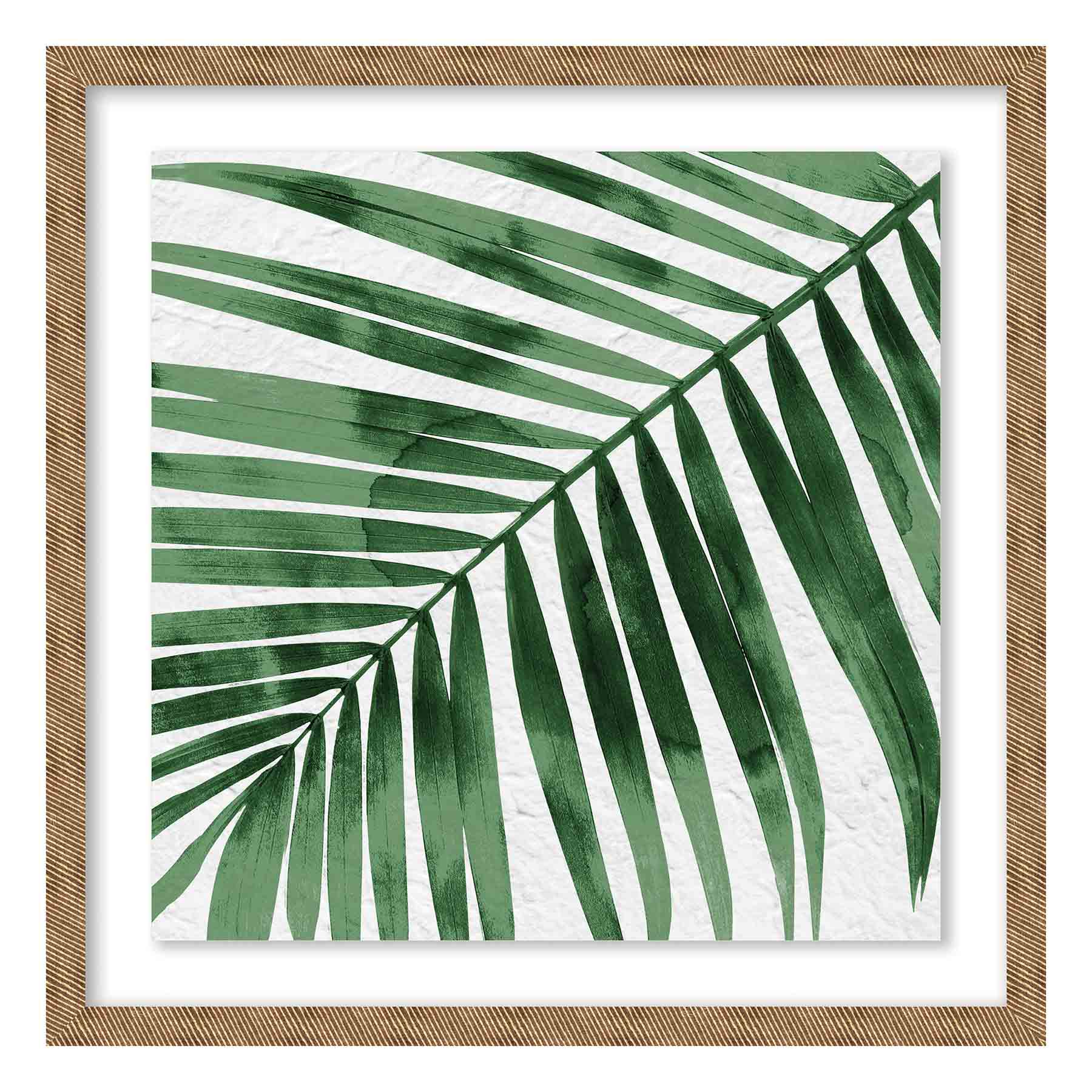 Glass Framed Palm Print Wall Art, 19"