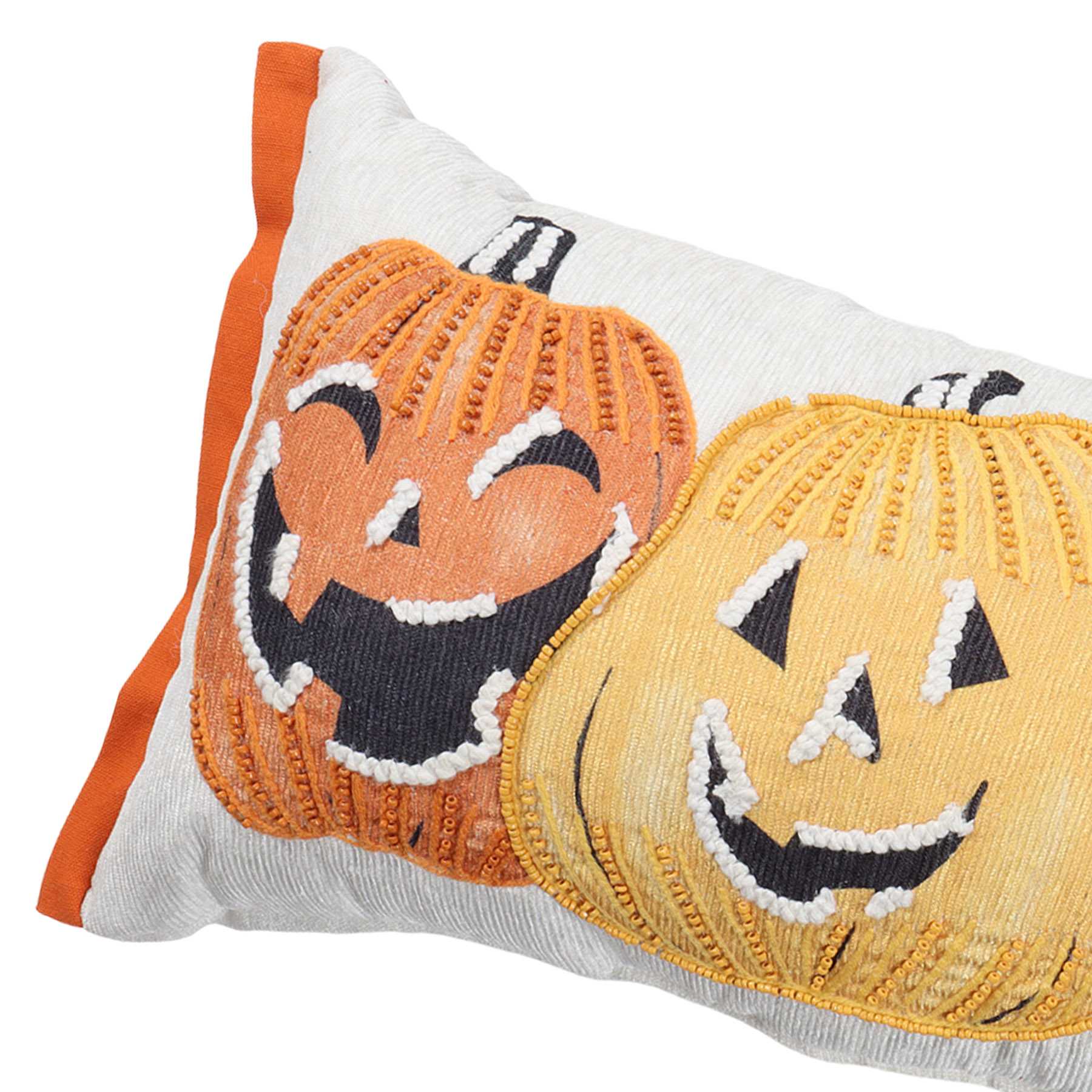 Happy Haunting Jack-o'-Lantern Oblong Throw Pillow, 12x28