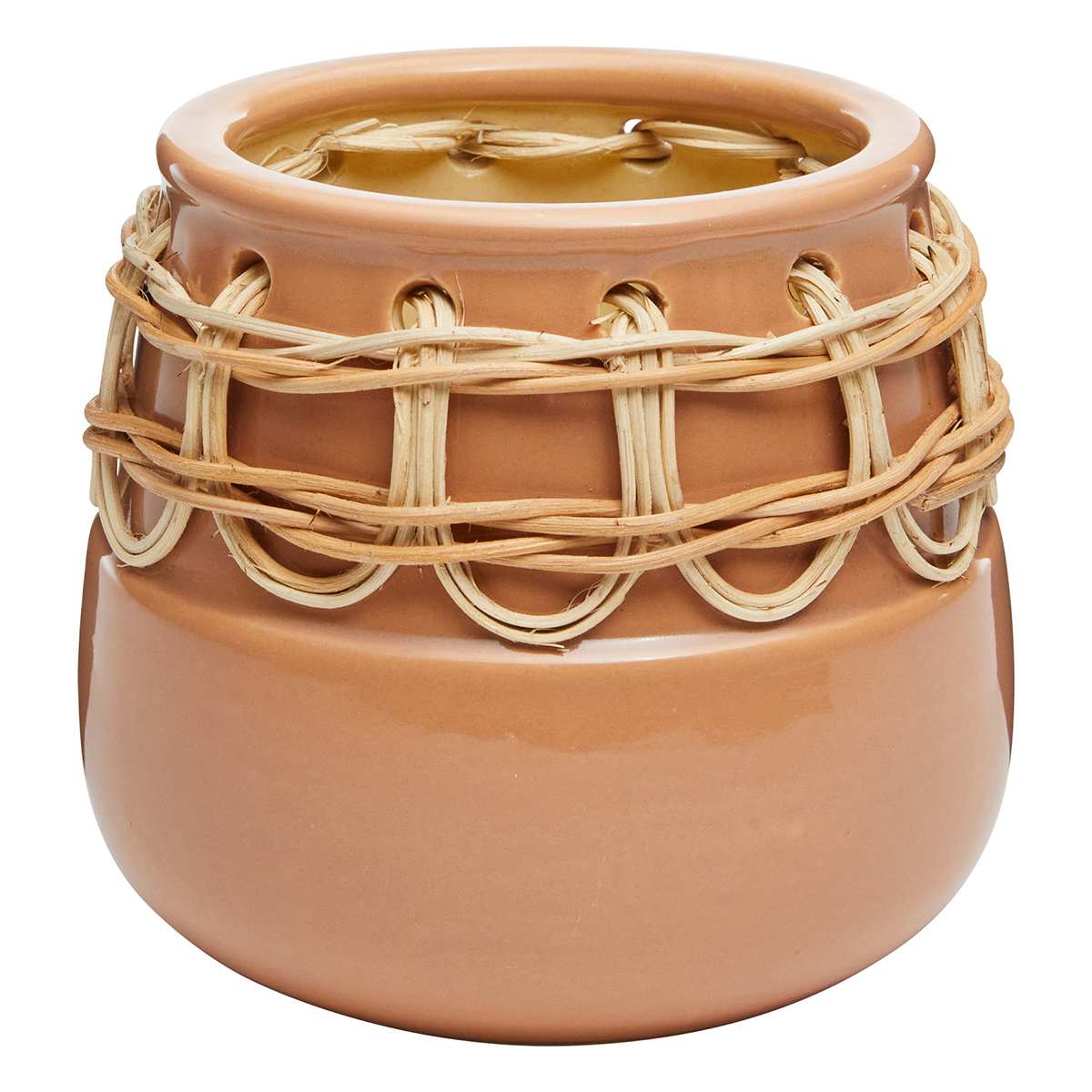 Tracey Boyd Indoor Woven Ceramic Pot, Small