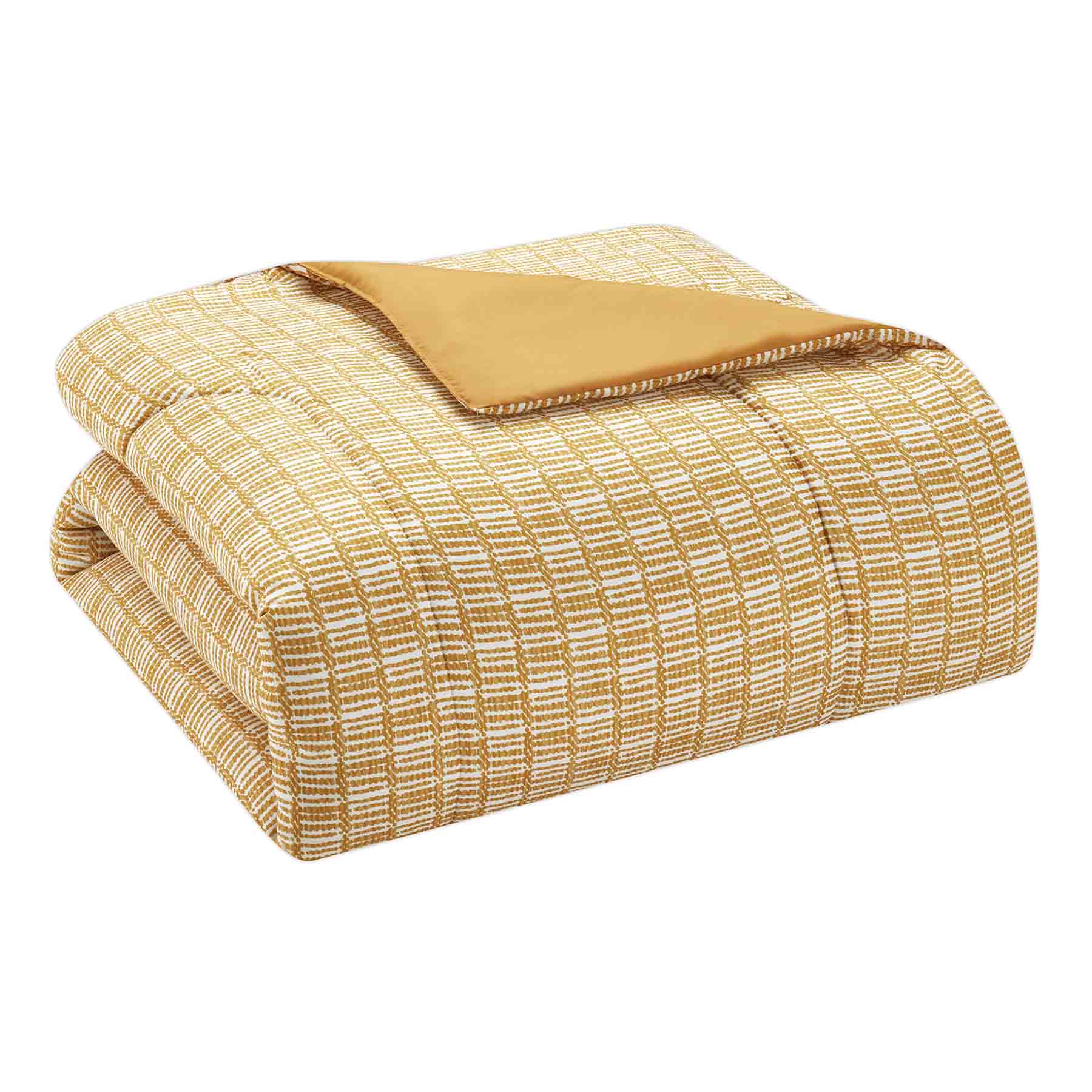 8-Piece Casey Gold Essential Comforter Set, Twin