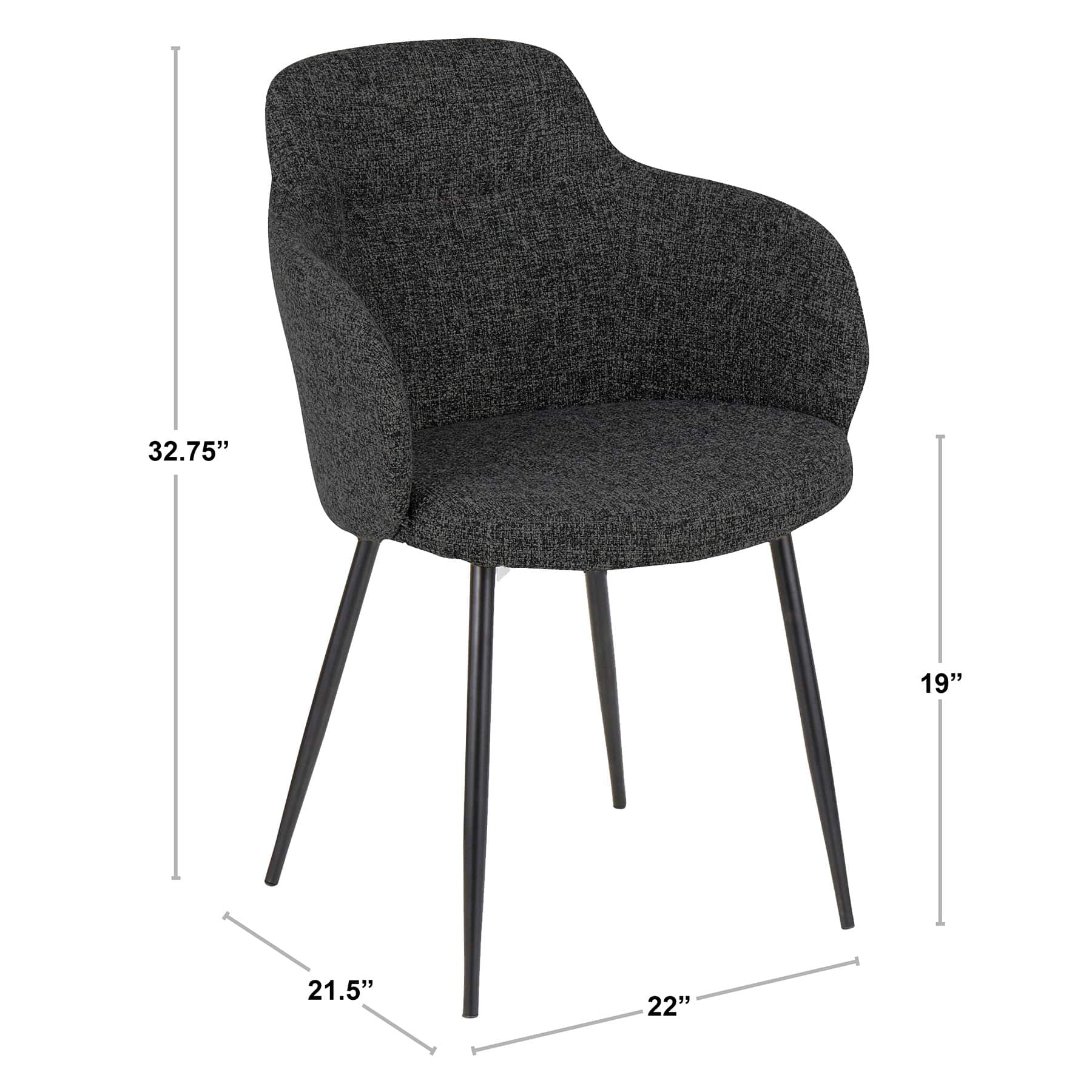 Crosby St. Bryce Dining Chair, Grey