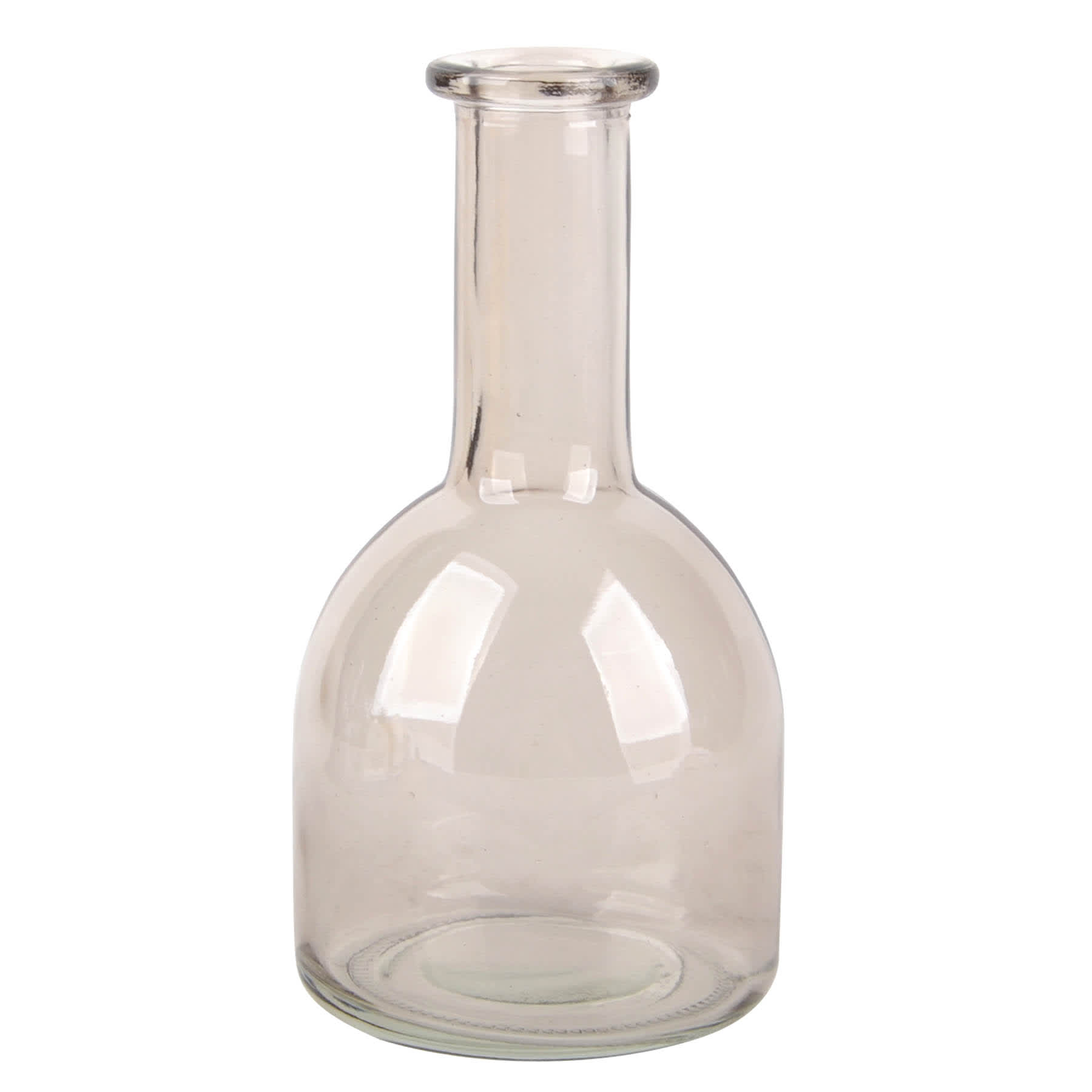 Brown Glass Bud Vase, 6.5"
