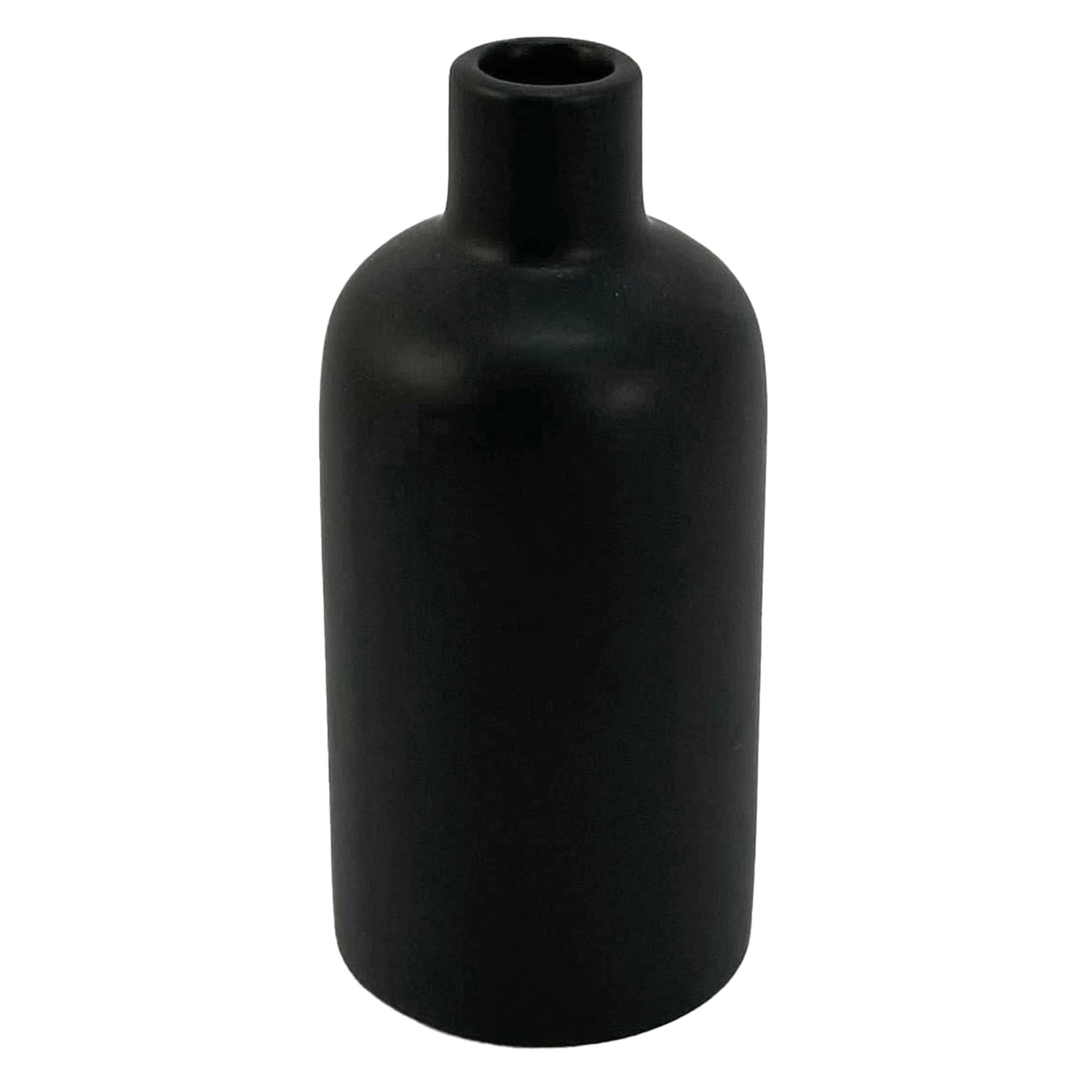 Providence Black Ceramic Vase, Small