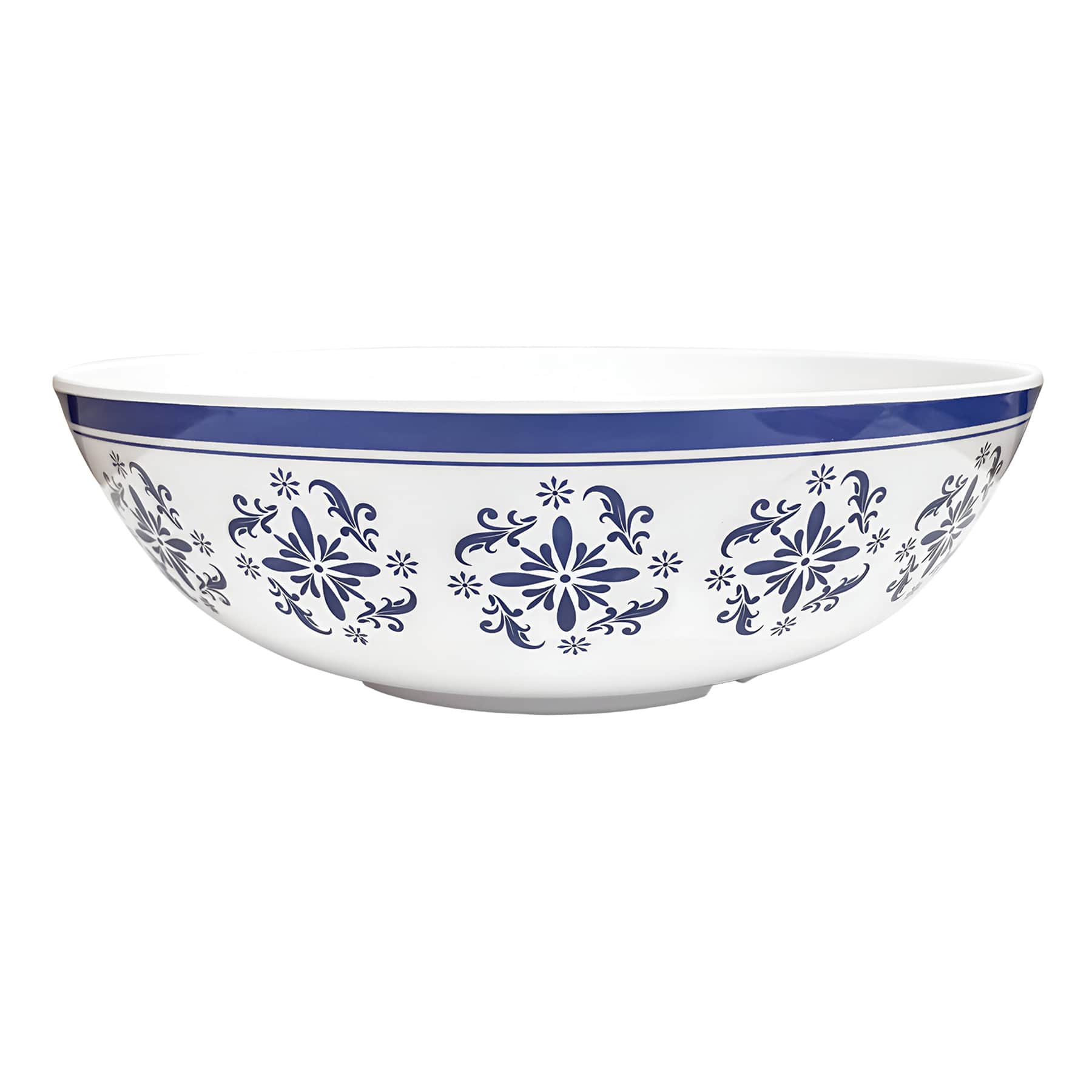Blue Mosaic Serving Bowl, 12"