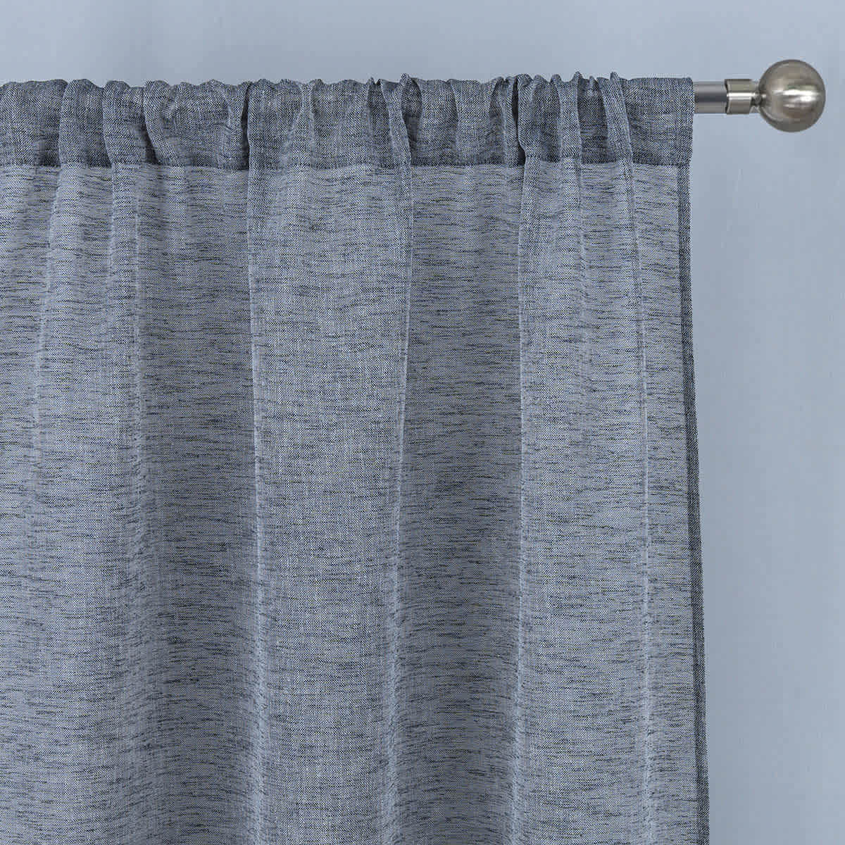Legacy Black Sheer Curtain Panel, 84"