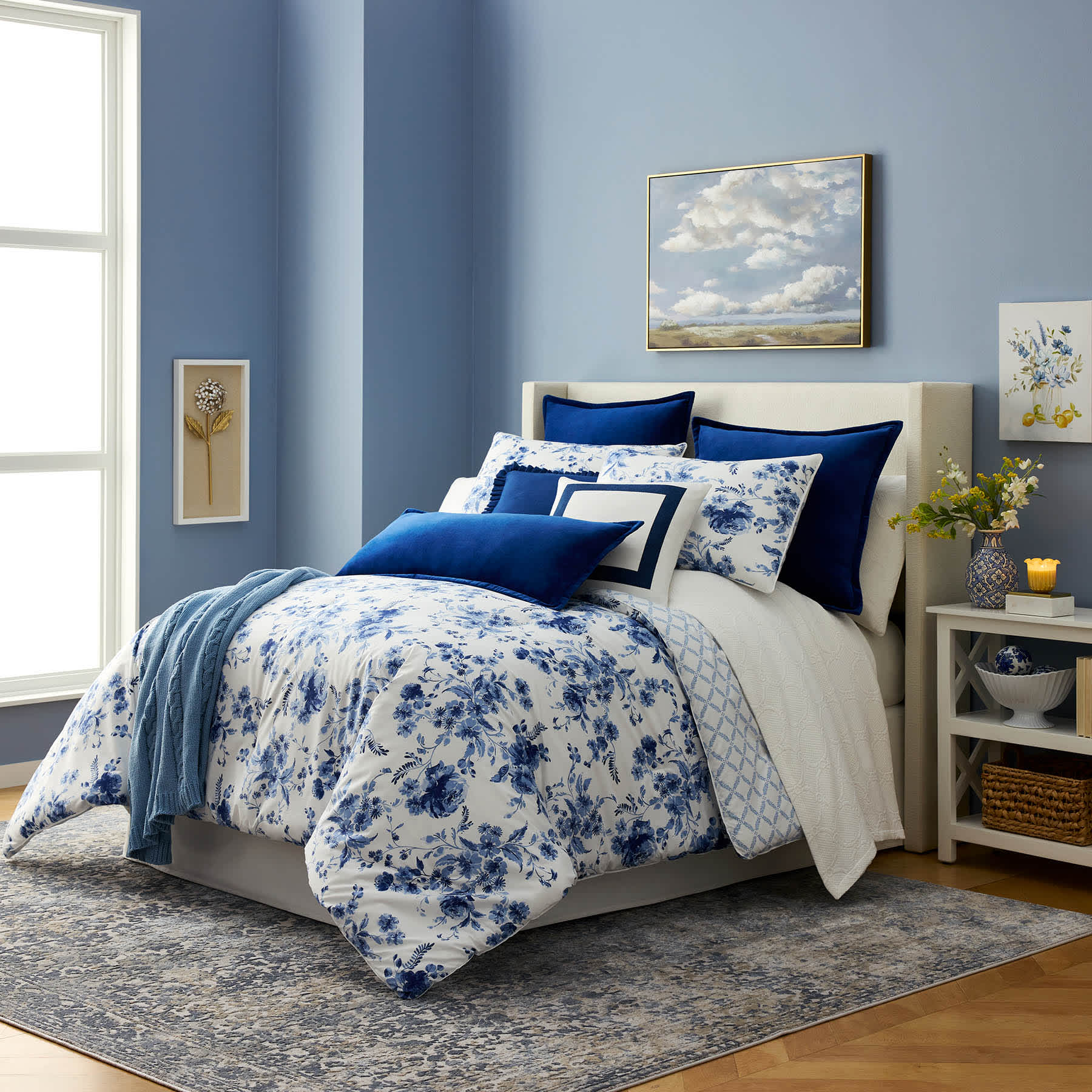 Providence 3-Piece White Link Trellis Matelasse Coverlet Set, Full/Queen
