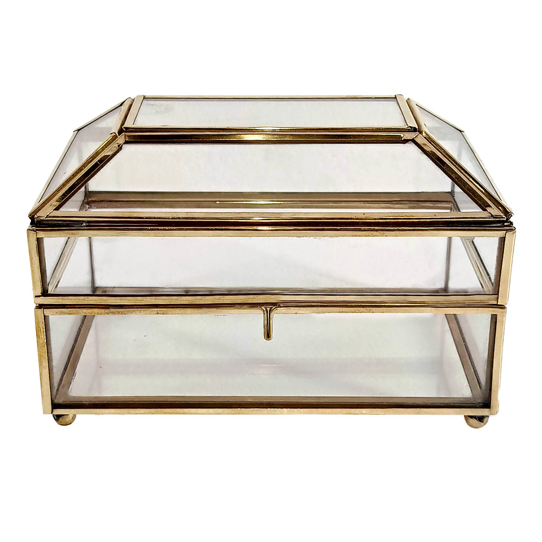 Providence Clear & Gold Decorative Box, 6x4