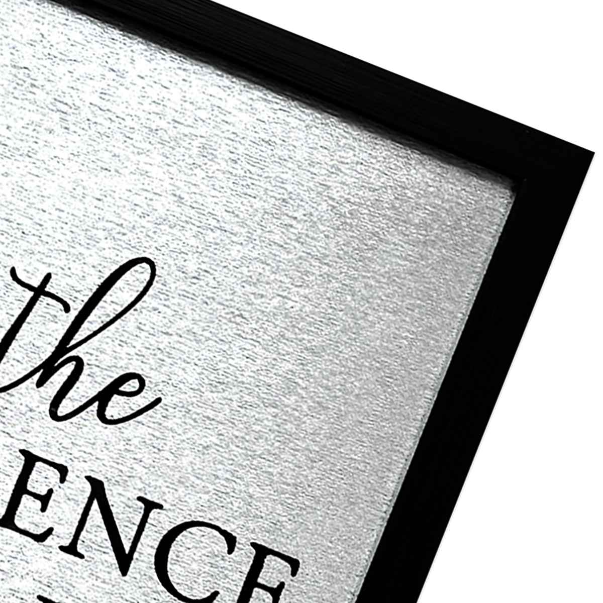 Glass Framed Foiled Be The Difference Maker Print Wall Sign, 12"