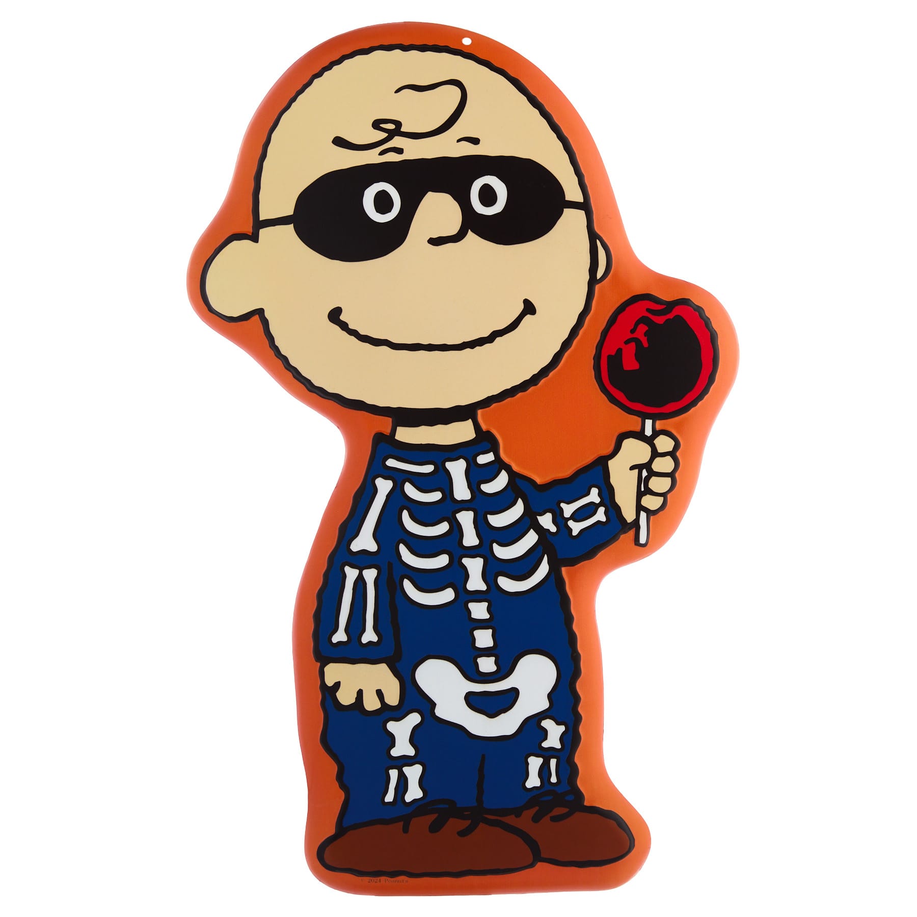 Tin Charlie Brown Skeleton, 14.7"