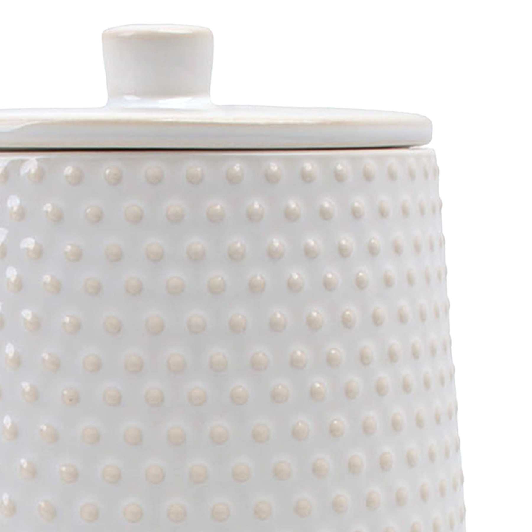 Honeybloom White Pasadena Canister, Medium