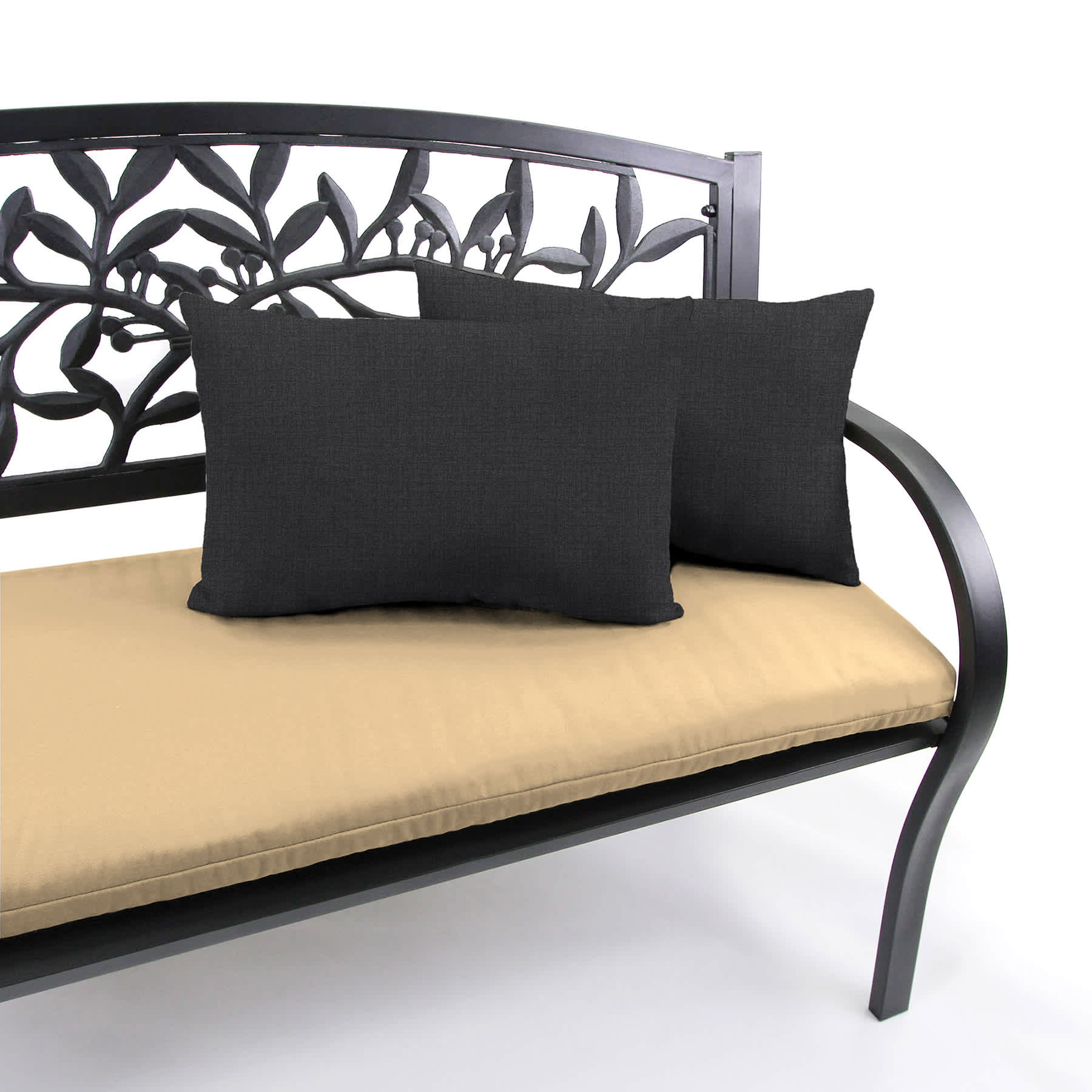 Sorvino Ash Premium Lumbar Outdoor Throw Pillow, 14x20