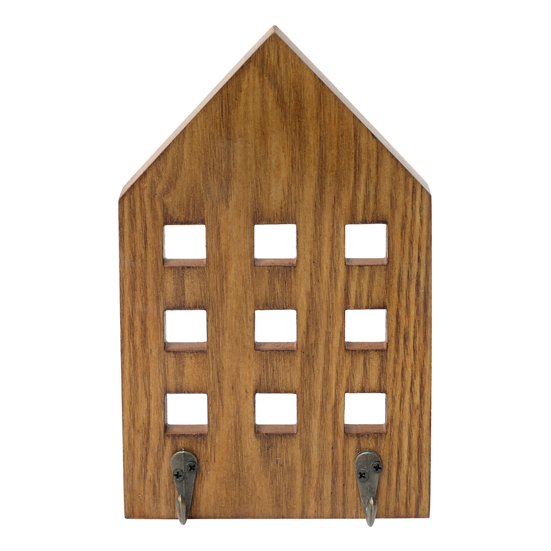 Honeybloom 2-Hooks Brown Wall Hook, 6x10