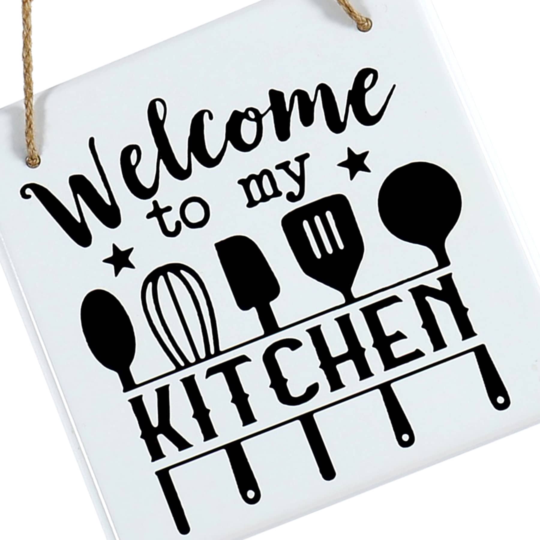 Welcome to My Kitchen Wall Decor, 8"