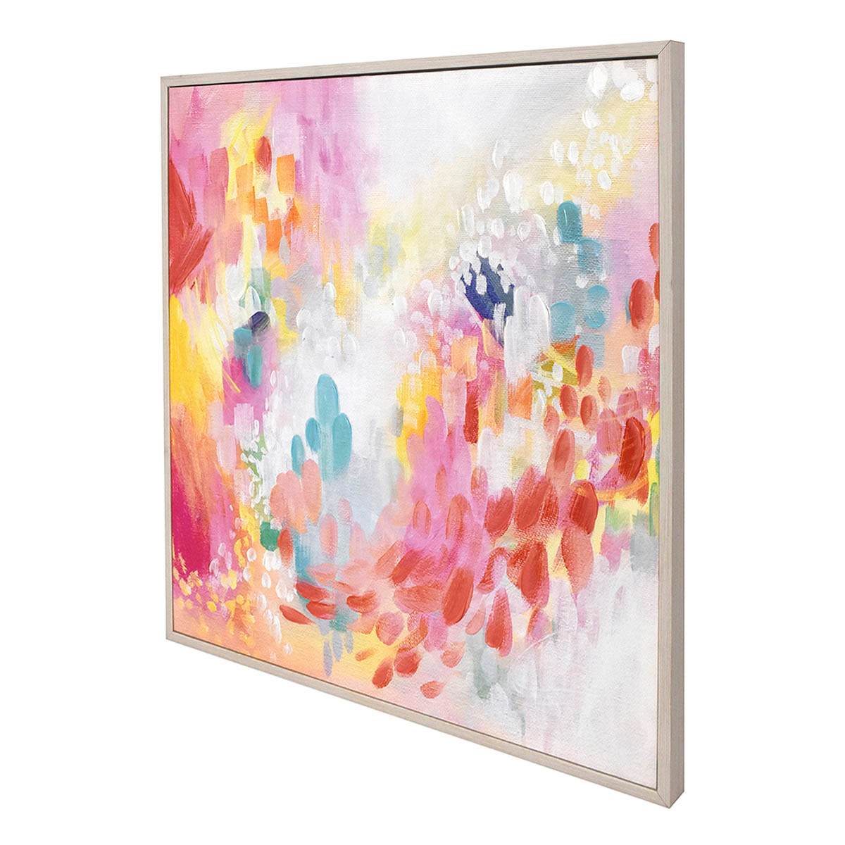 Colorful Abstract Canvas Wall Art, 25"