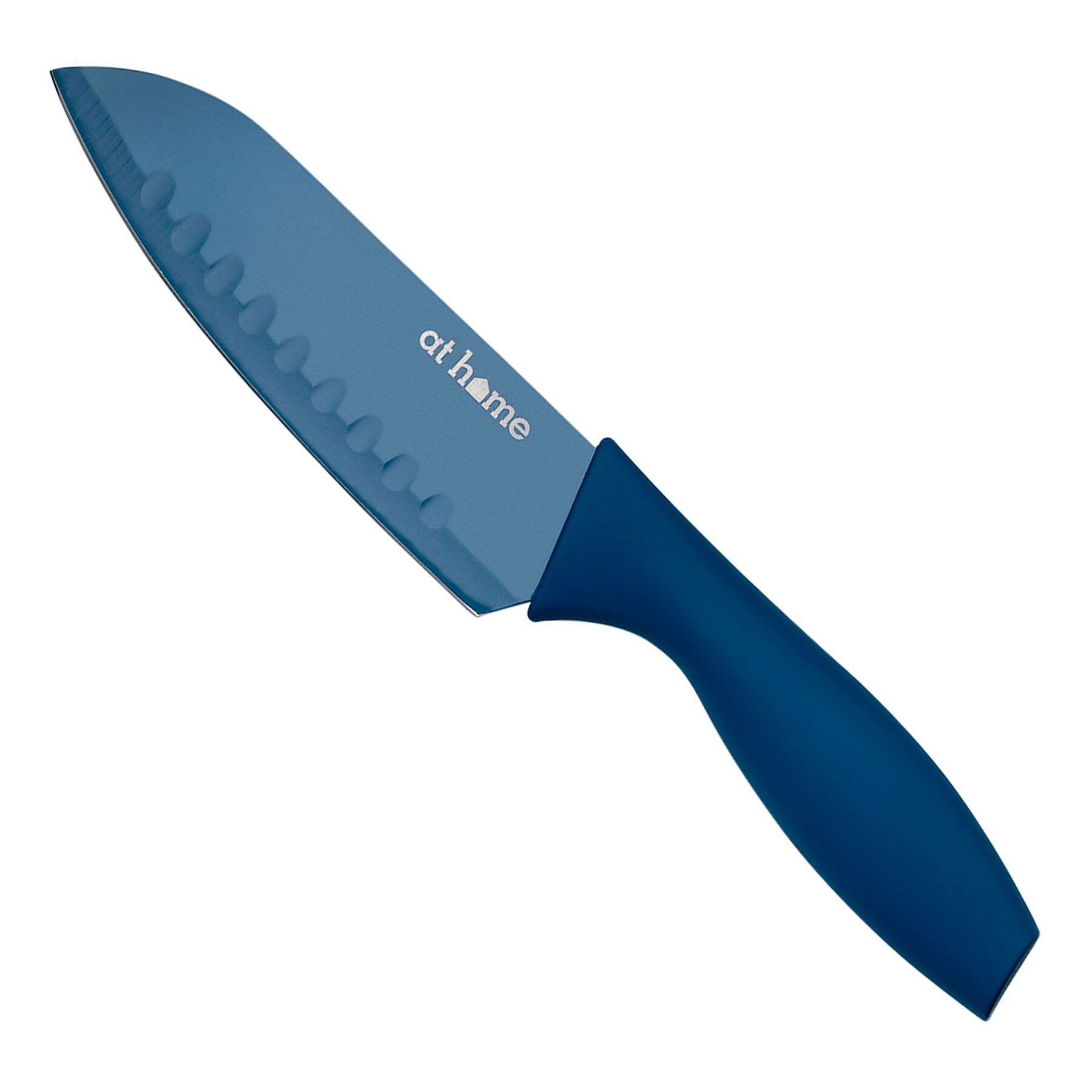 6-Piece Blue Soft Touch Non-Stick Knife & Sheath Set