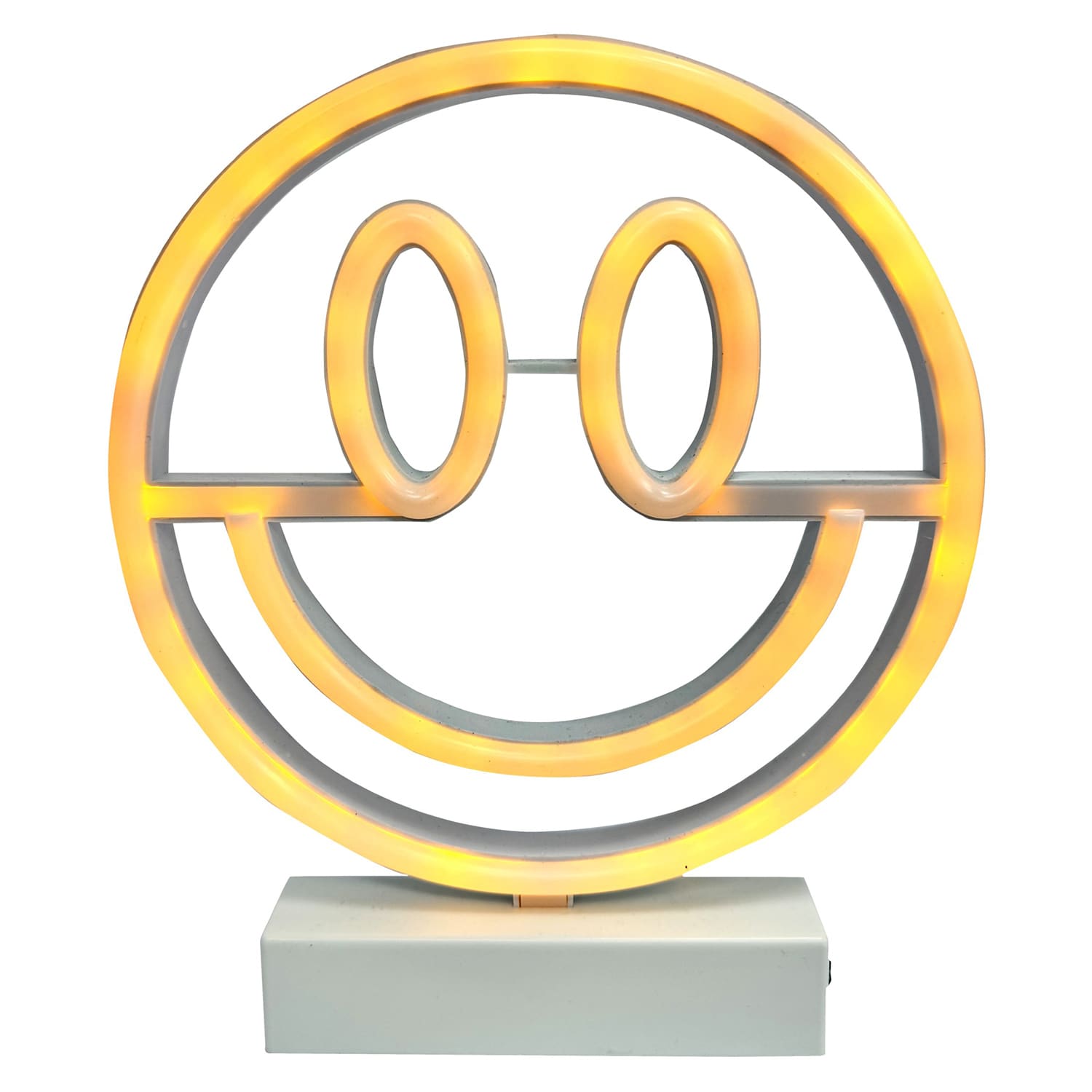 Neon Smiley Face Stand, 10"