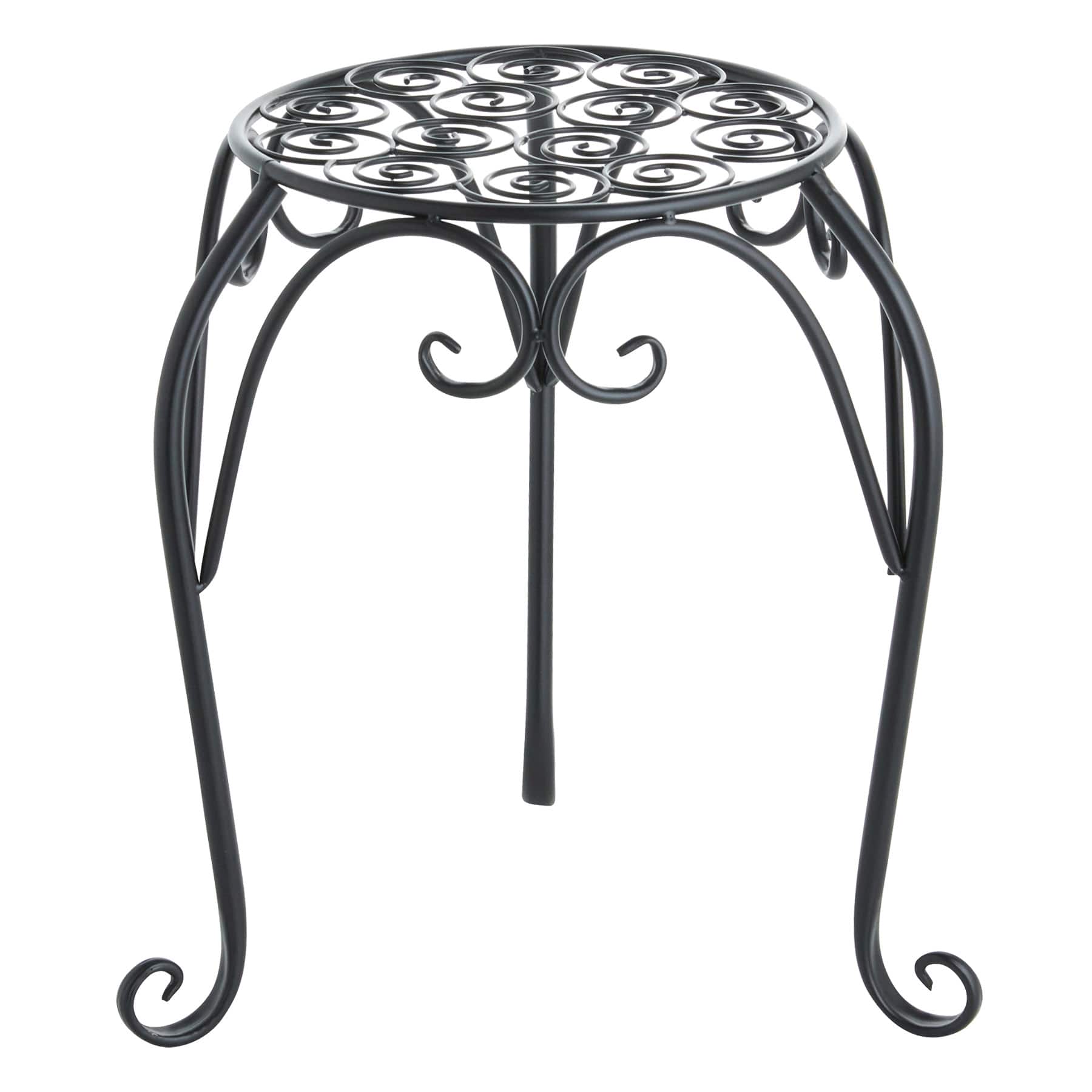 Black Metal Plant Stand, Large