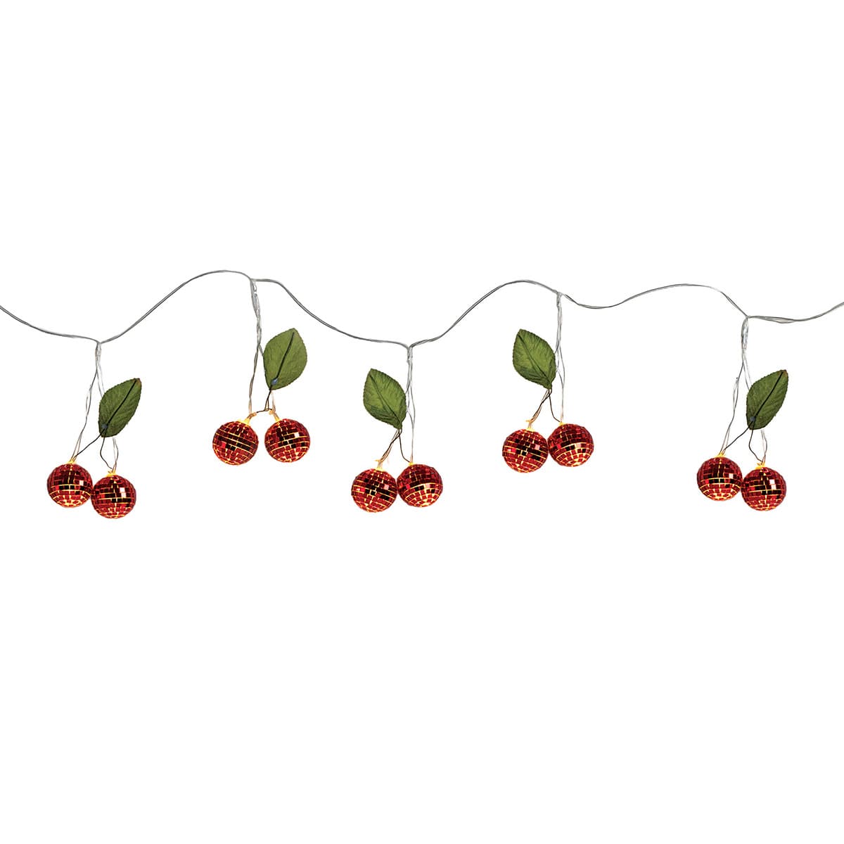 10-Count Disco Cherry String Lights, 5.5"