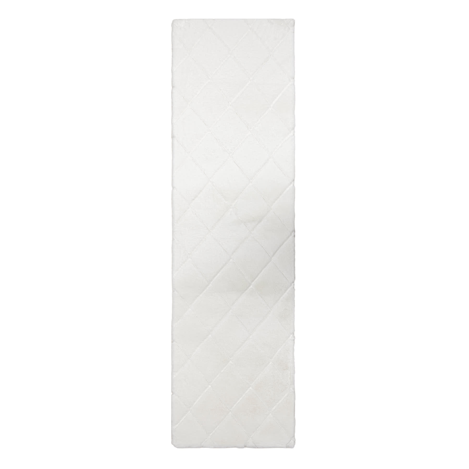 C210 Rabbit Faux Fur Runner Ivry 2X7