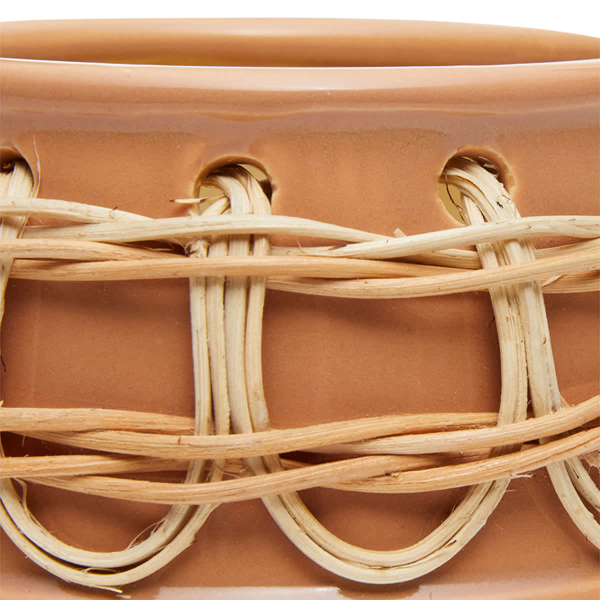 Tracey Boyd Indoor Woven Ceramic Pot, Small