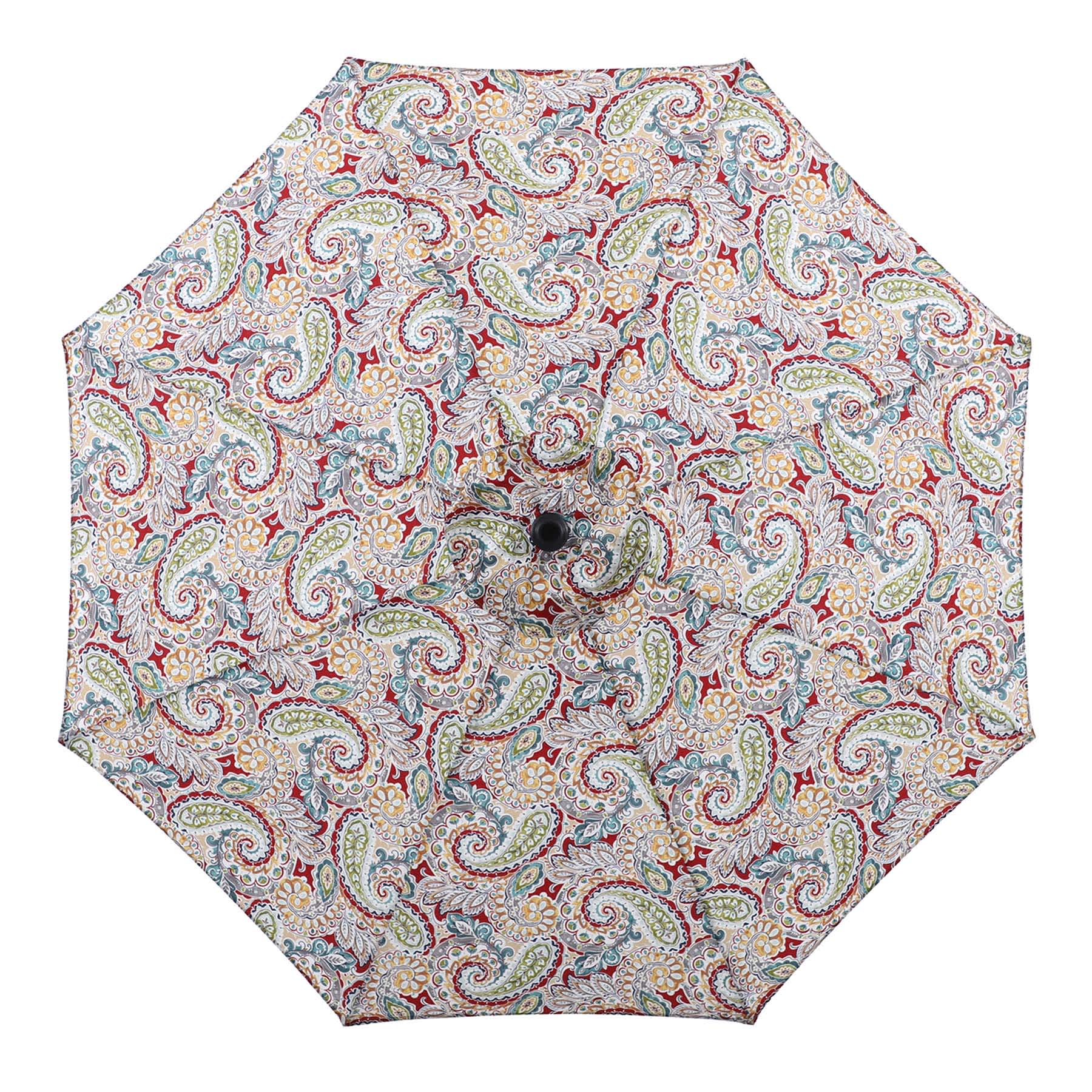 Paisley Chili Crank & Tilt Round Patio Umbrella, 9'