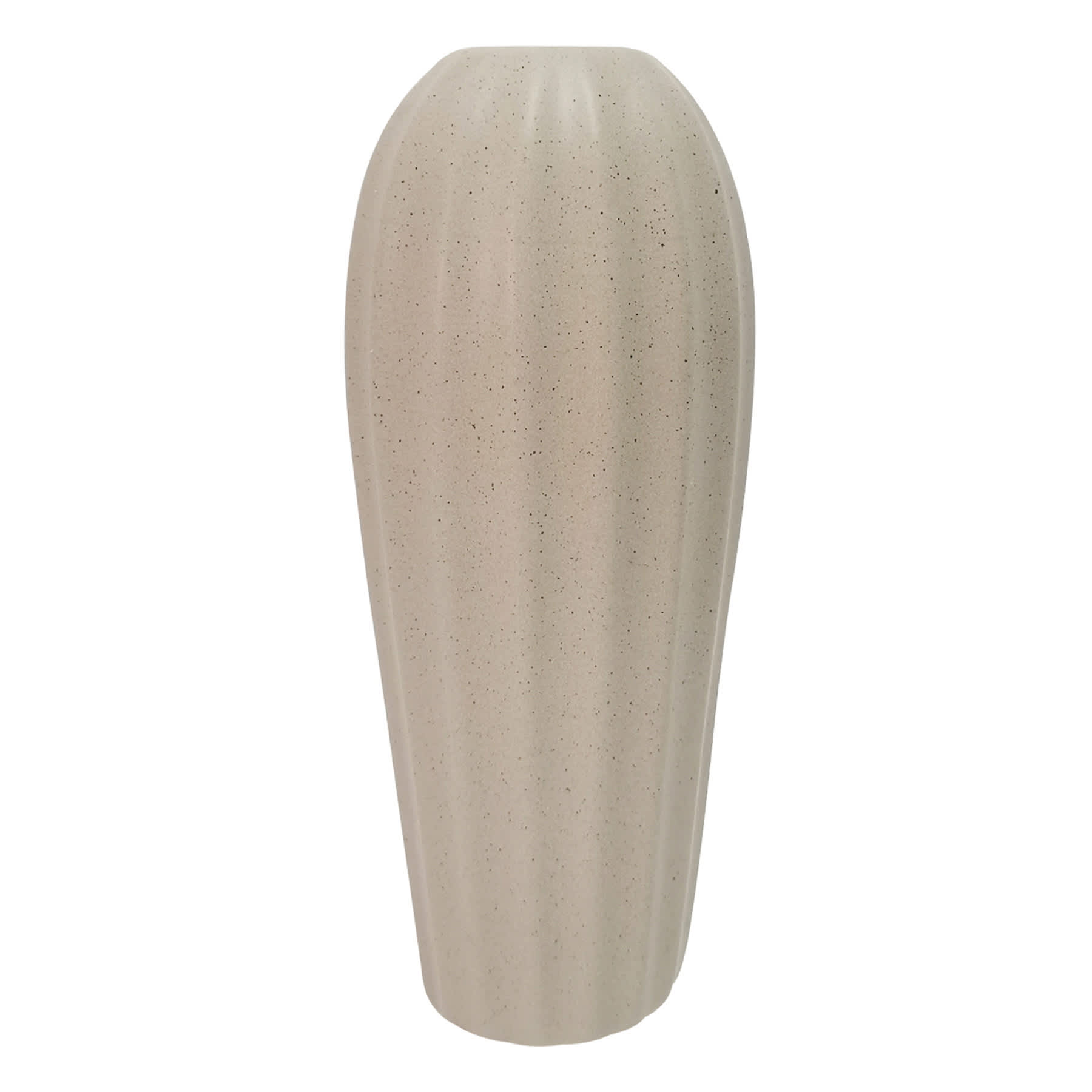 Grey Ceramic Vase, 7.9"