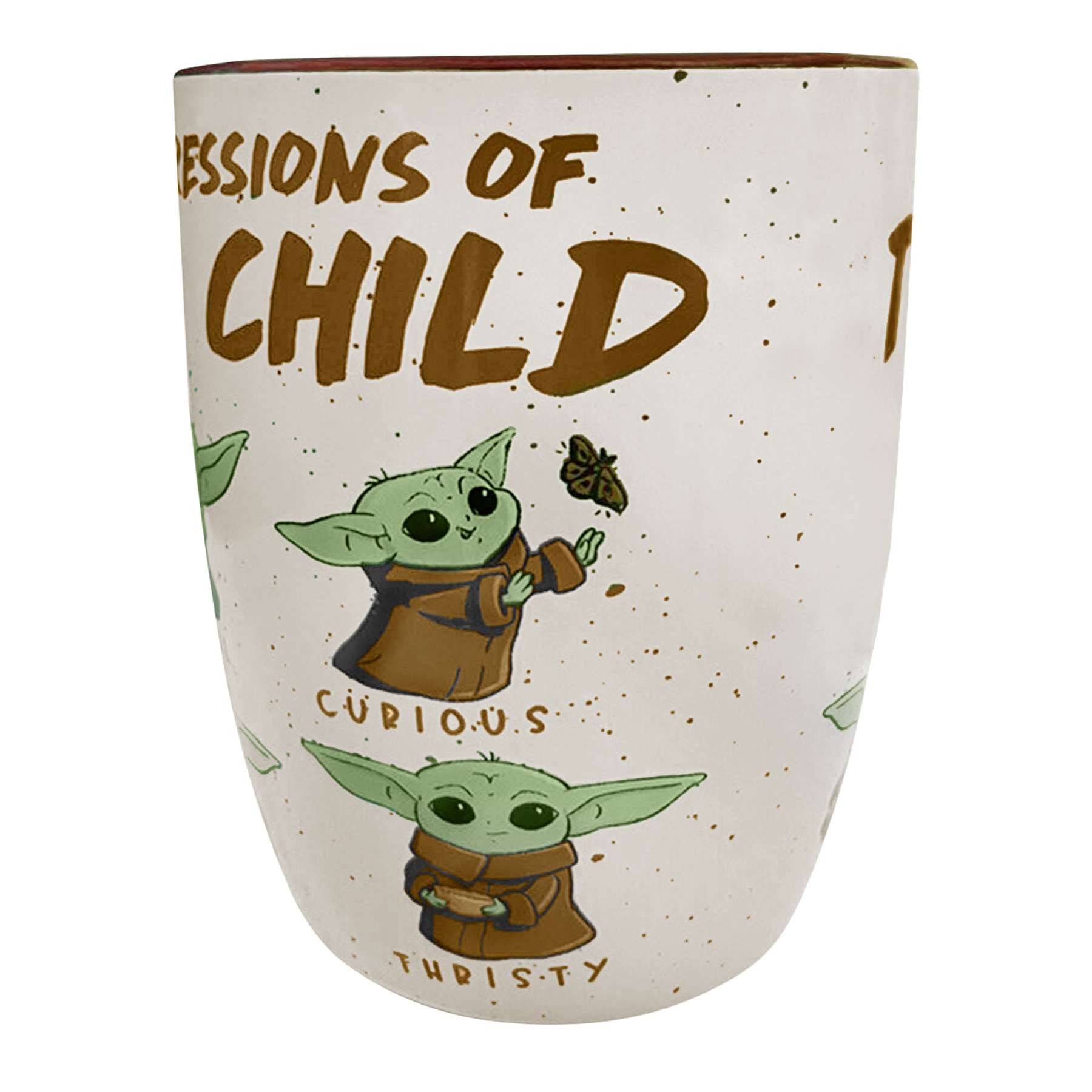 Star Wars Mandalorian Baby Yoda Emotions 25oz Jumbo Ceramic Mug