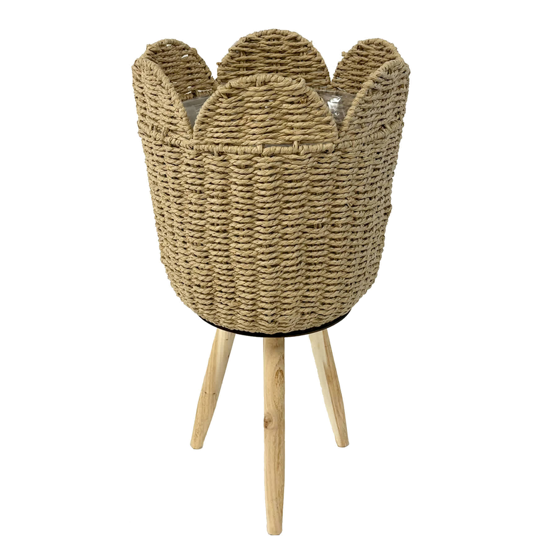 Scallop Edge Plant Stand, Small