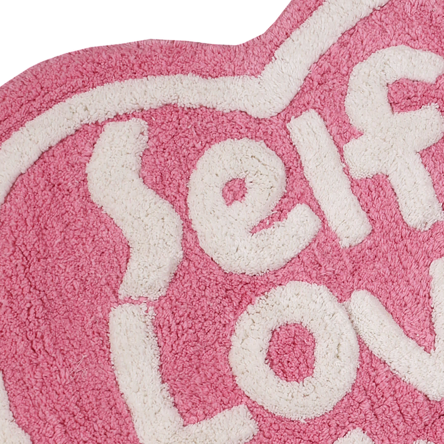 Pink Heart Self Love Club Tufted Bath Rug, 24"