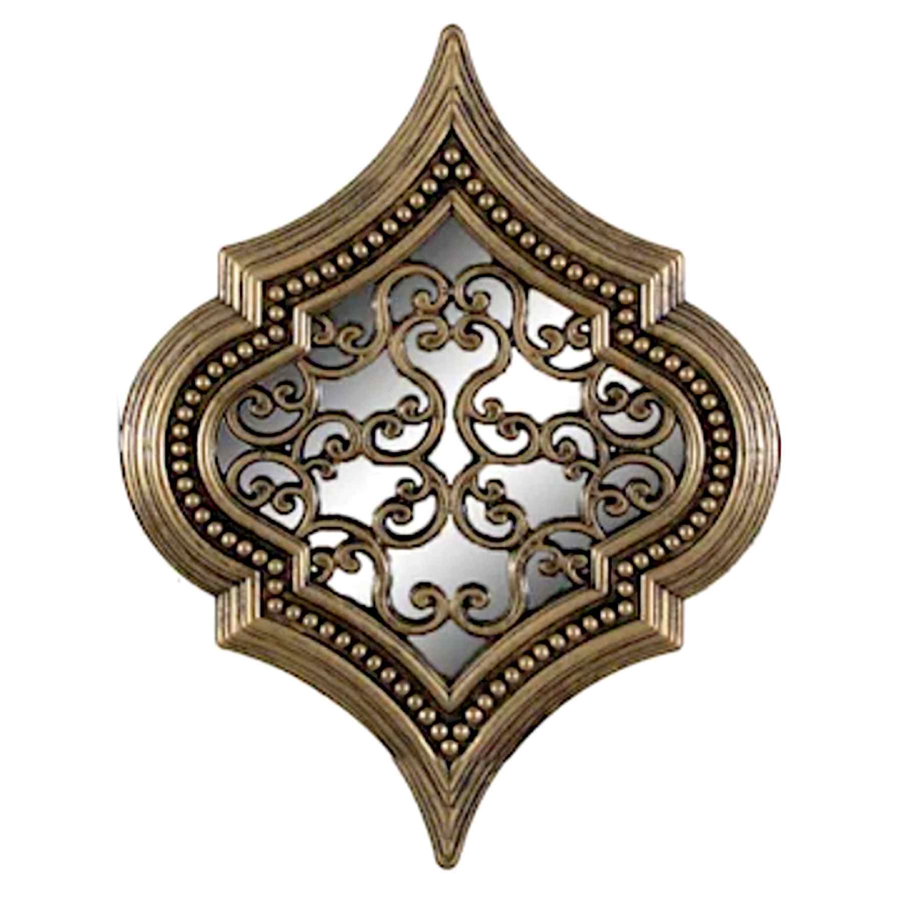 3-Piece Ornate Bronze Wall Mirror Set, 18x24