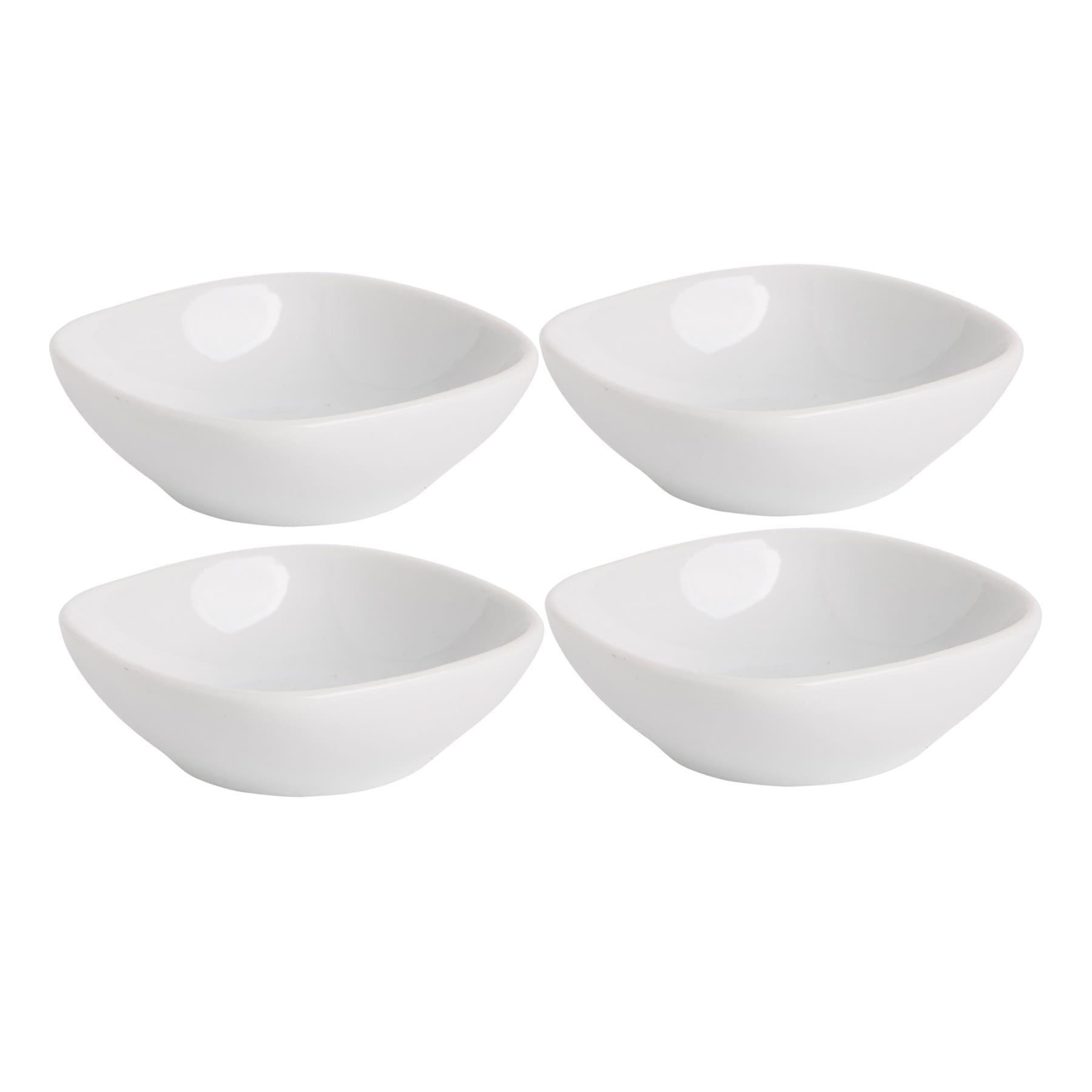 Set of 4 Soft Round Mini Taster Bowls, 3"