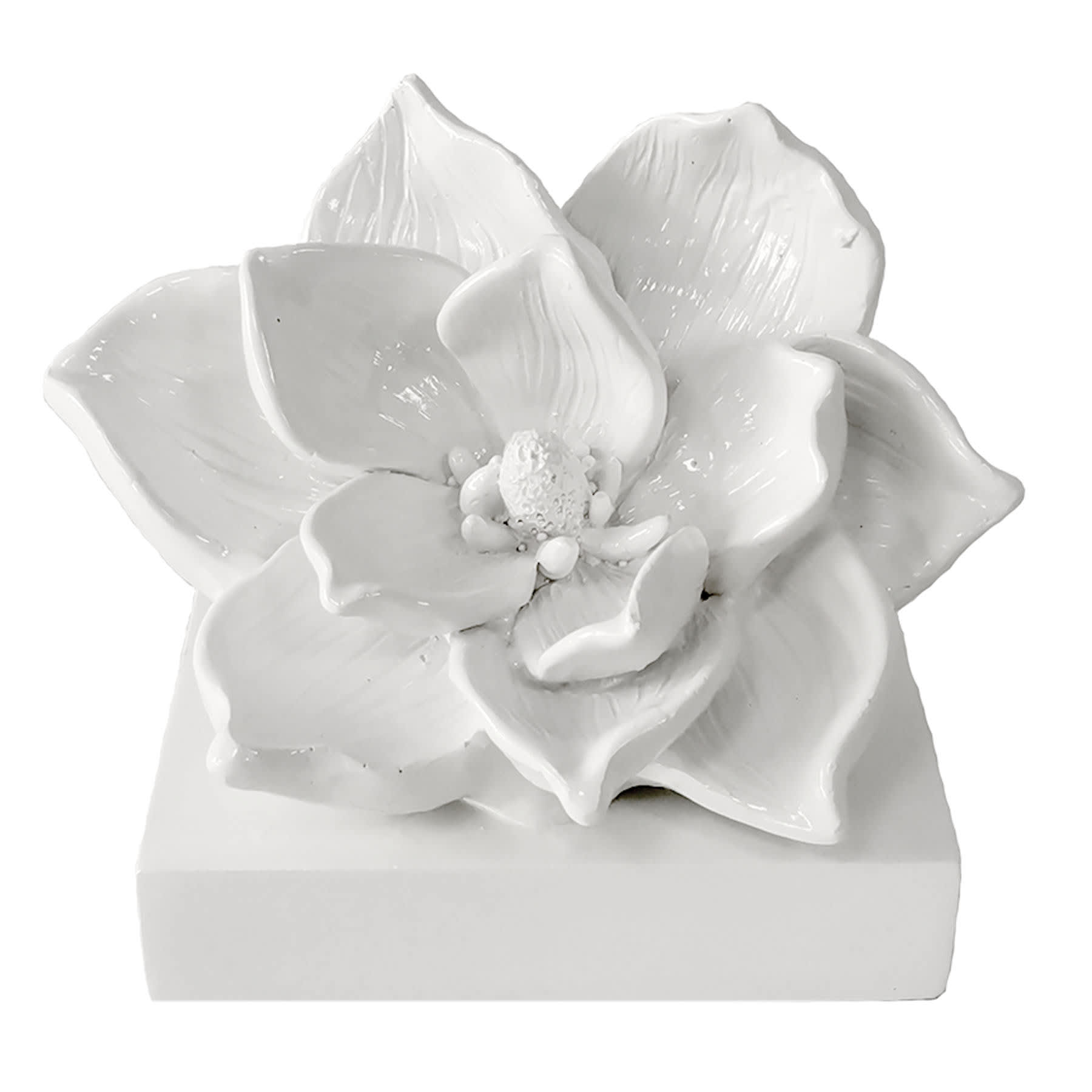 Providence White Flower Figurine, 5.5"