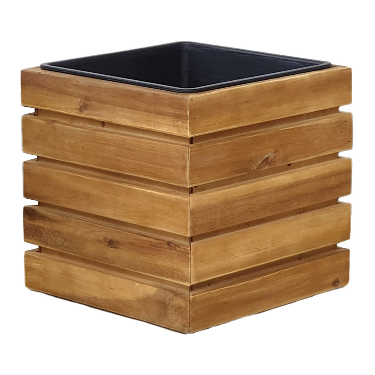 Park City Wooden Outdoor Planter, Small