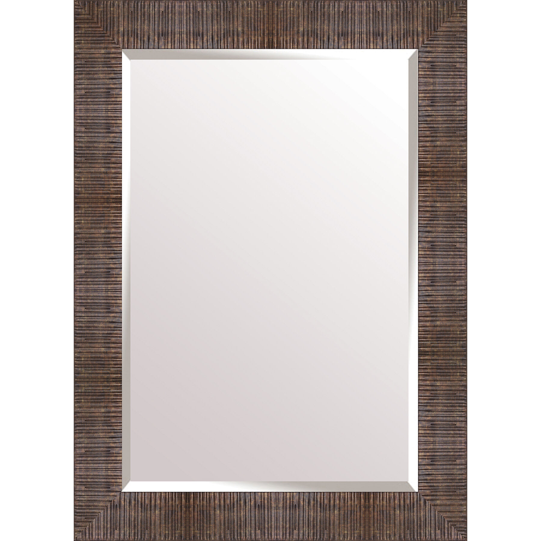 Brown Studio Rectangle Wall Mirror, 22x28