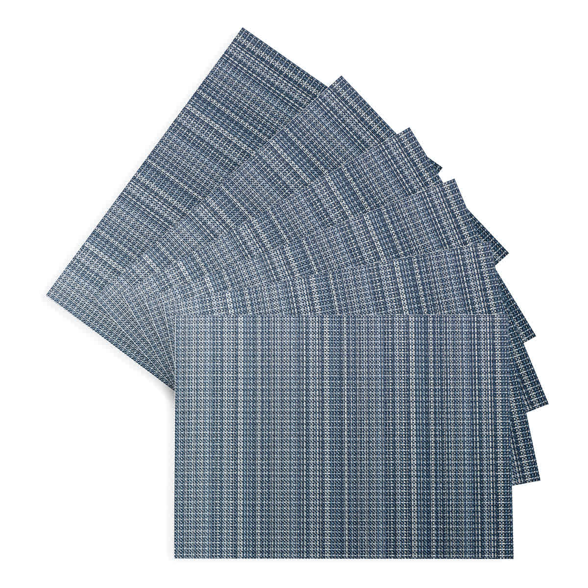 Set of 6 Sandford Woven Vinyl Placemats, 18x13