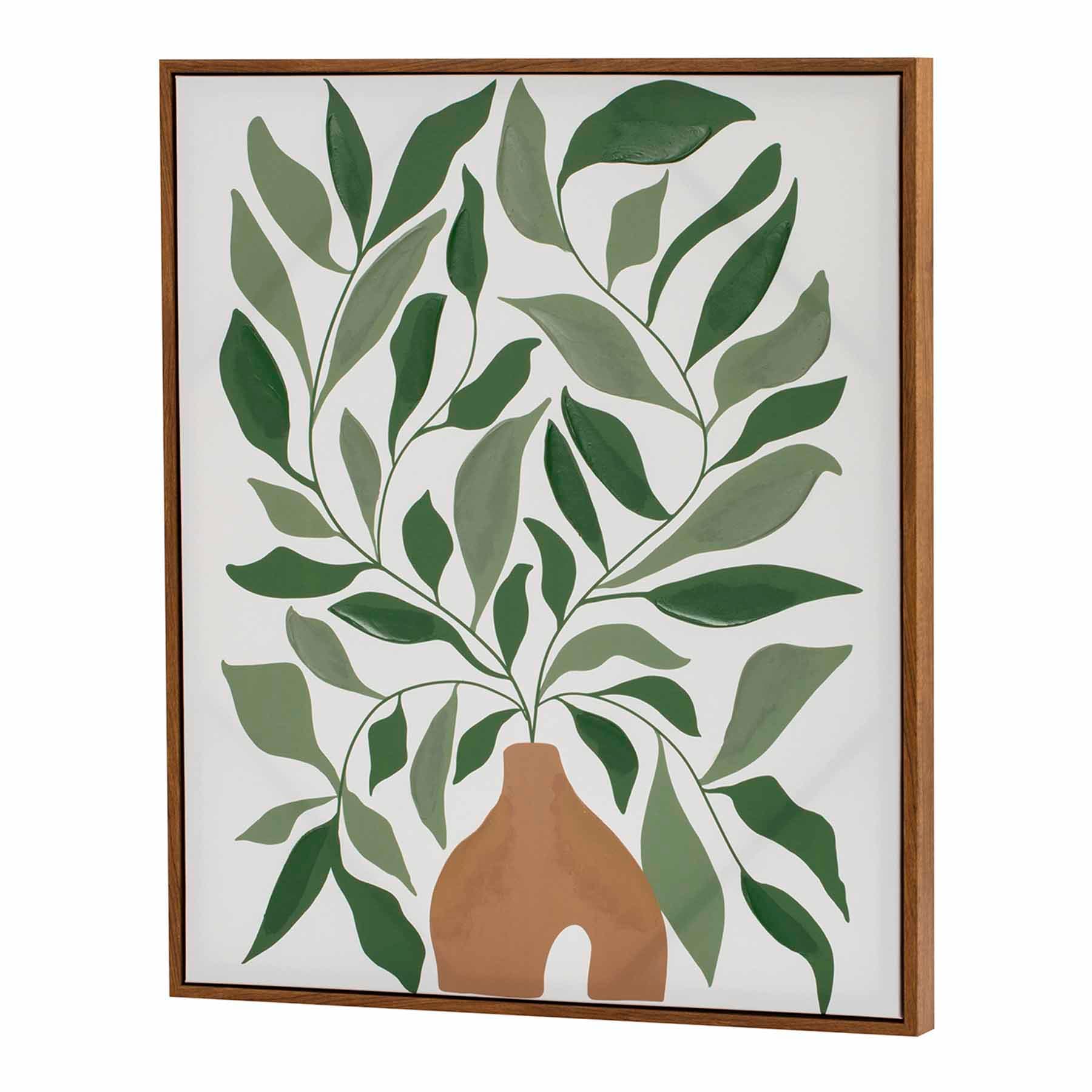 Soul Searcher Framed Funky Floral Canvas Wall Art, 20x24