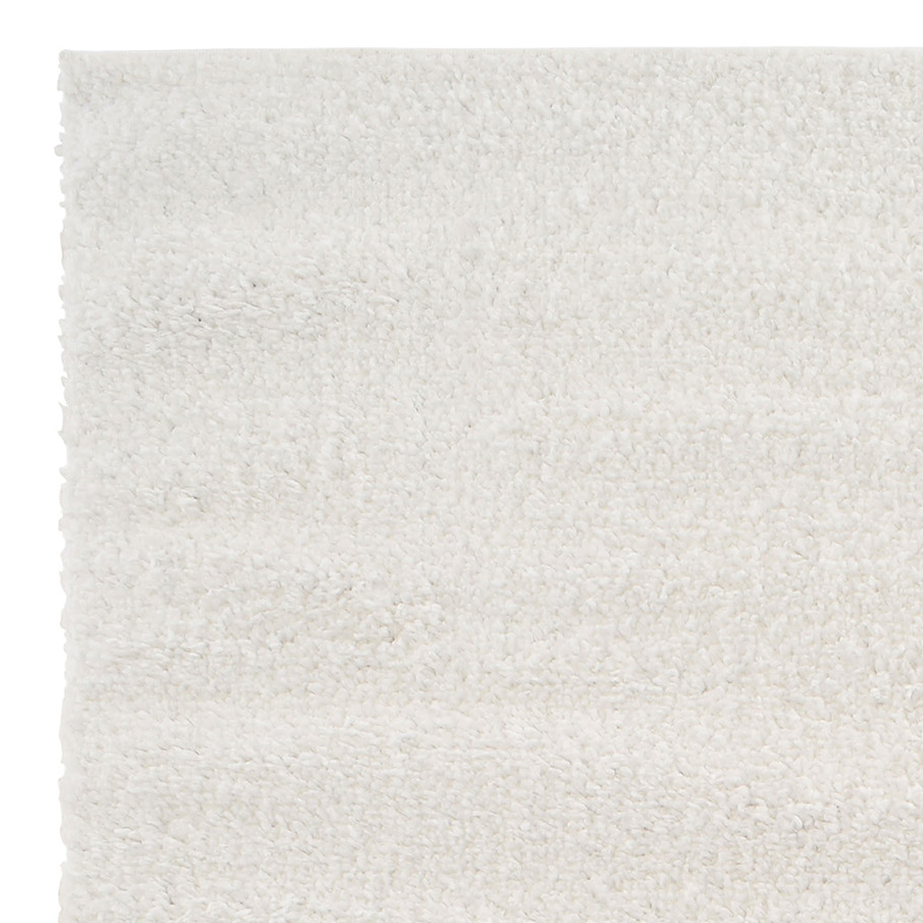 (C178) Parma Ivory Shag Accent Rug, 3x5