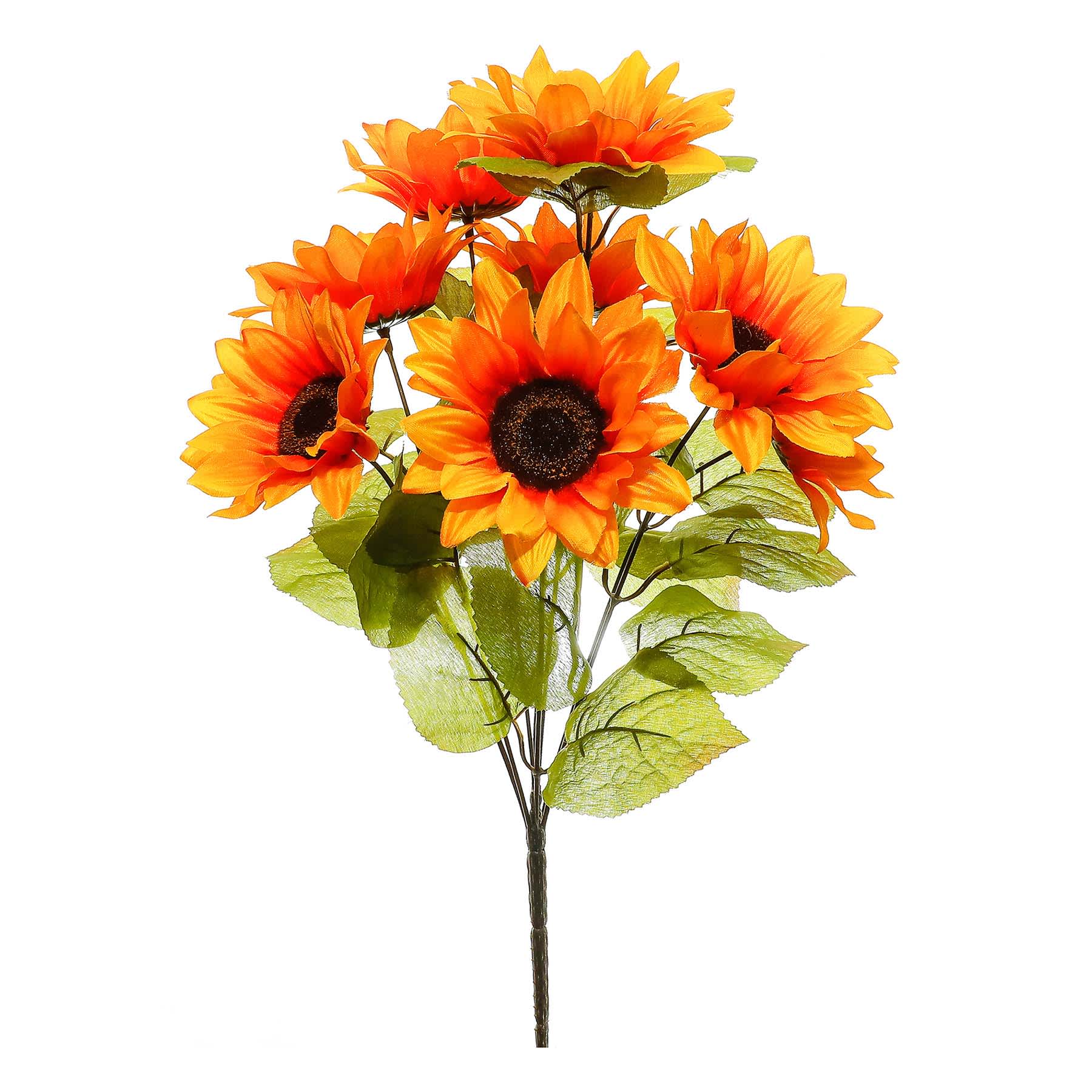 Yellow Sunflower Bush, 17"