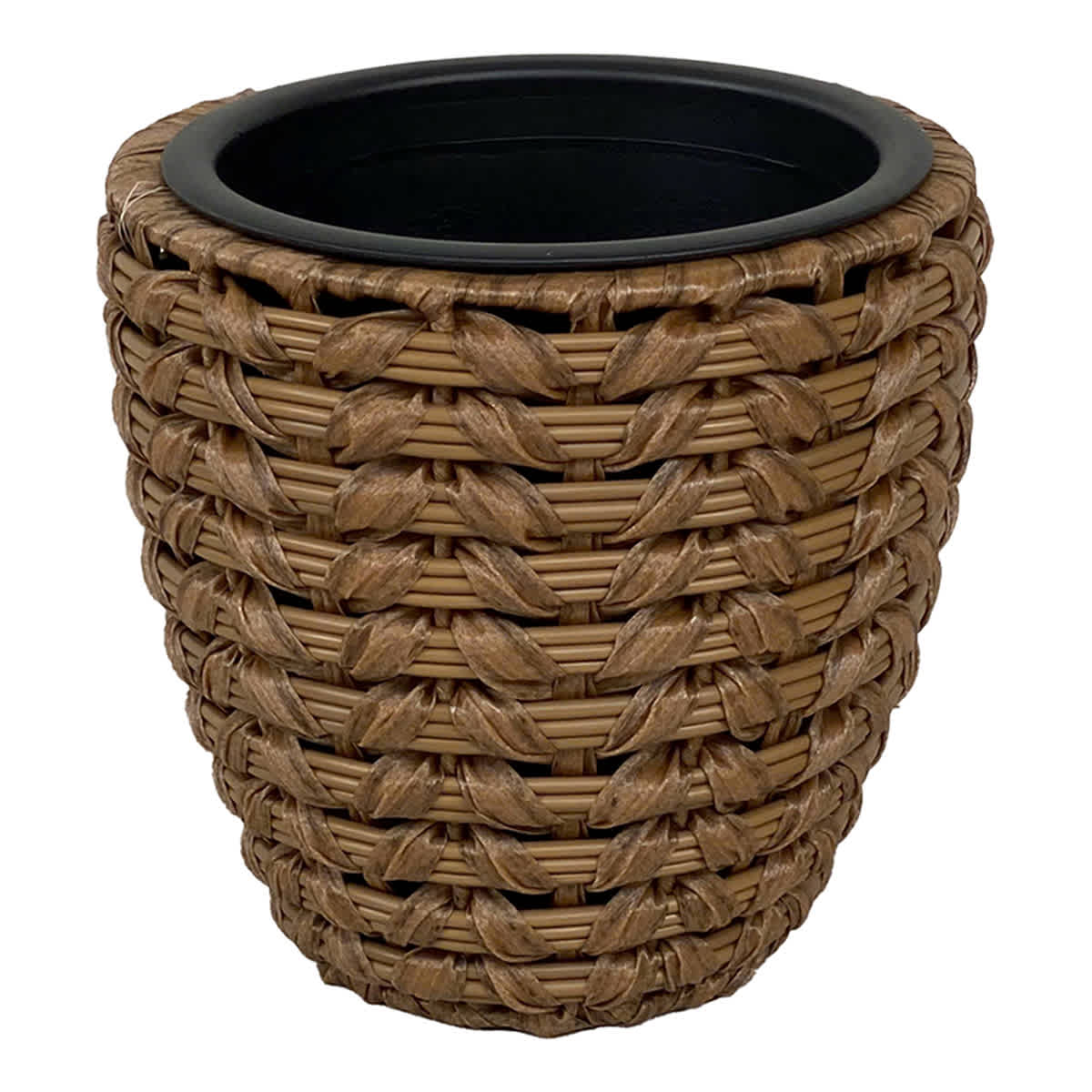 Found & Fable Hyacinth Rattan Outdoor Planter, Small