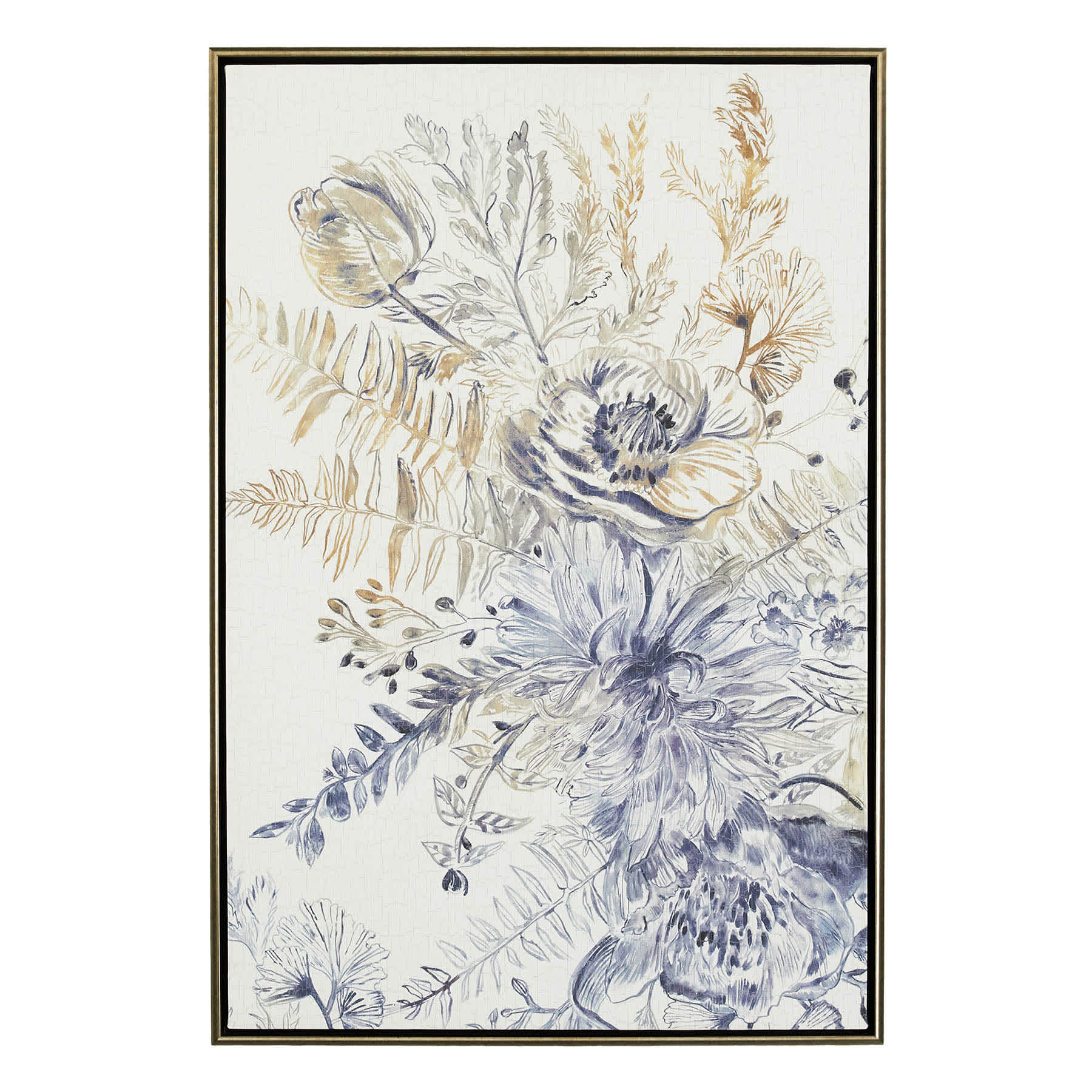 Honeybloom Framed Floral Canvas Wall Art, 25x37